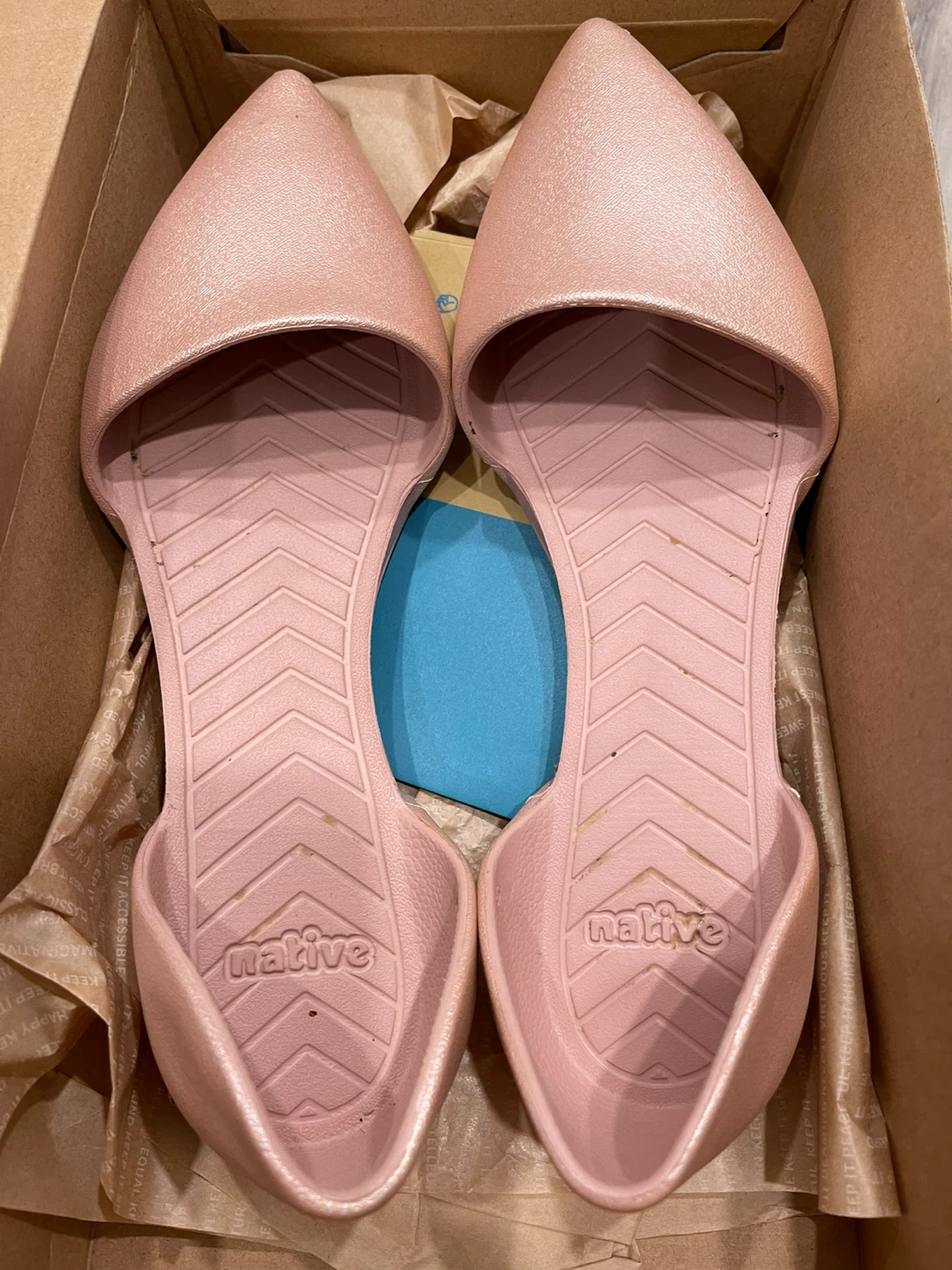 Native Audrey Metallic Flats - Size 6 - photo 5