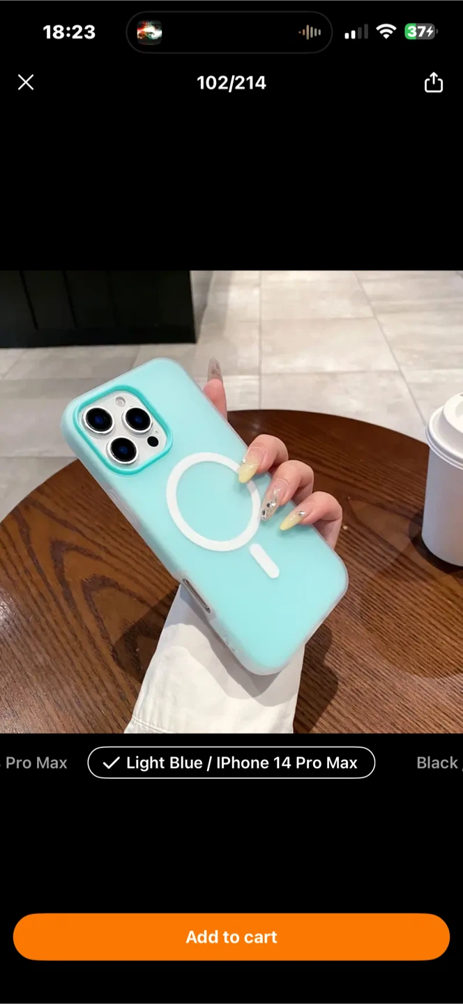 🏆iPhone 14 Pro Max Case - MagSafe Compatible🏆 - Light Blue - photo 2