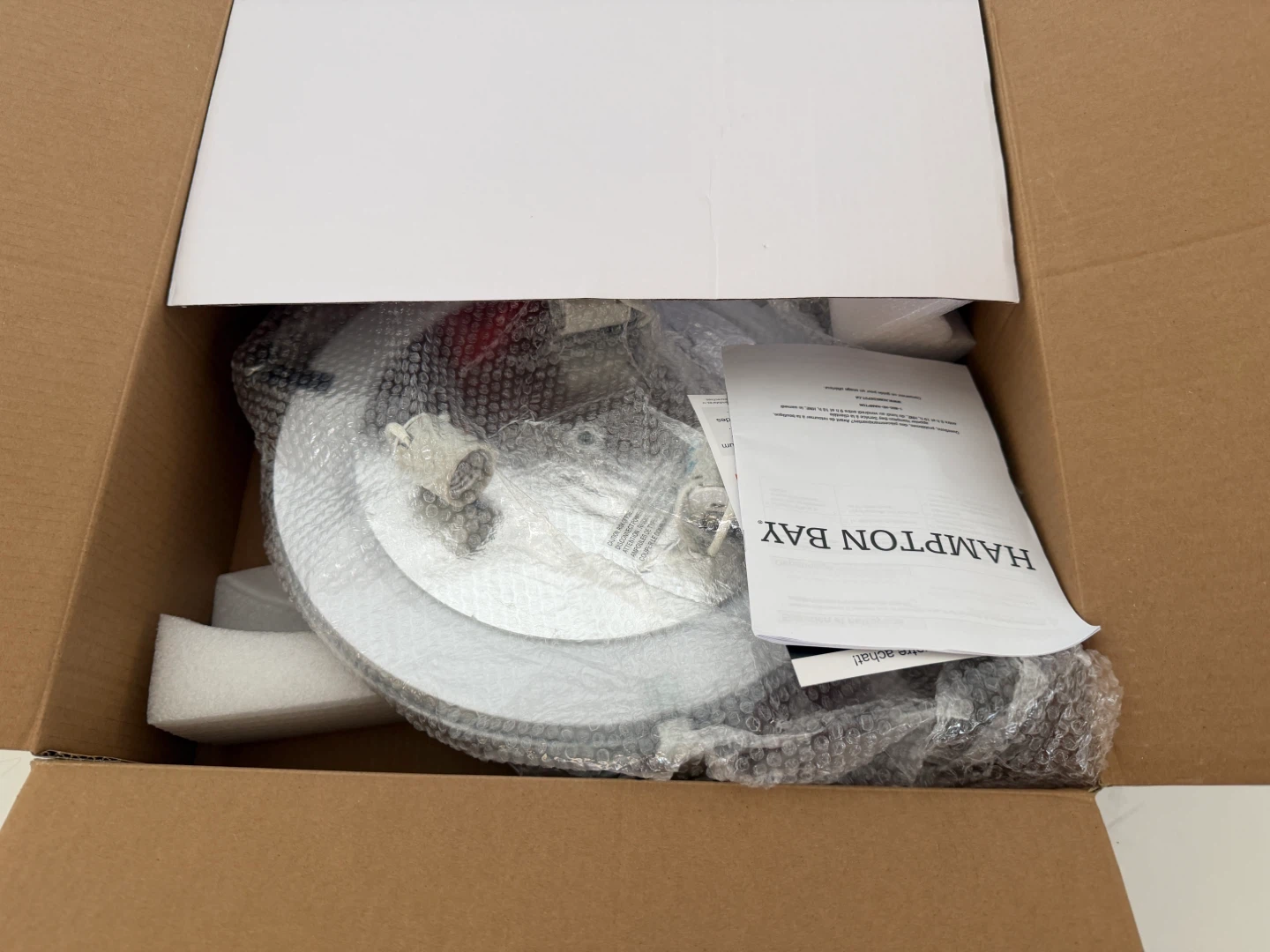 Hampton Bay 16.25" 3-Light Flush Mount Ceiling Light - photo 2