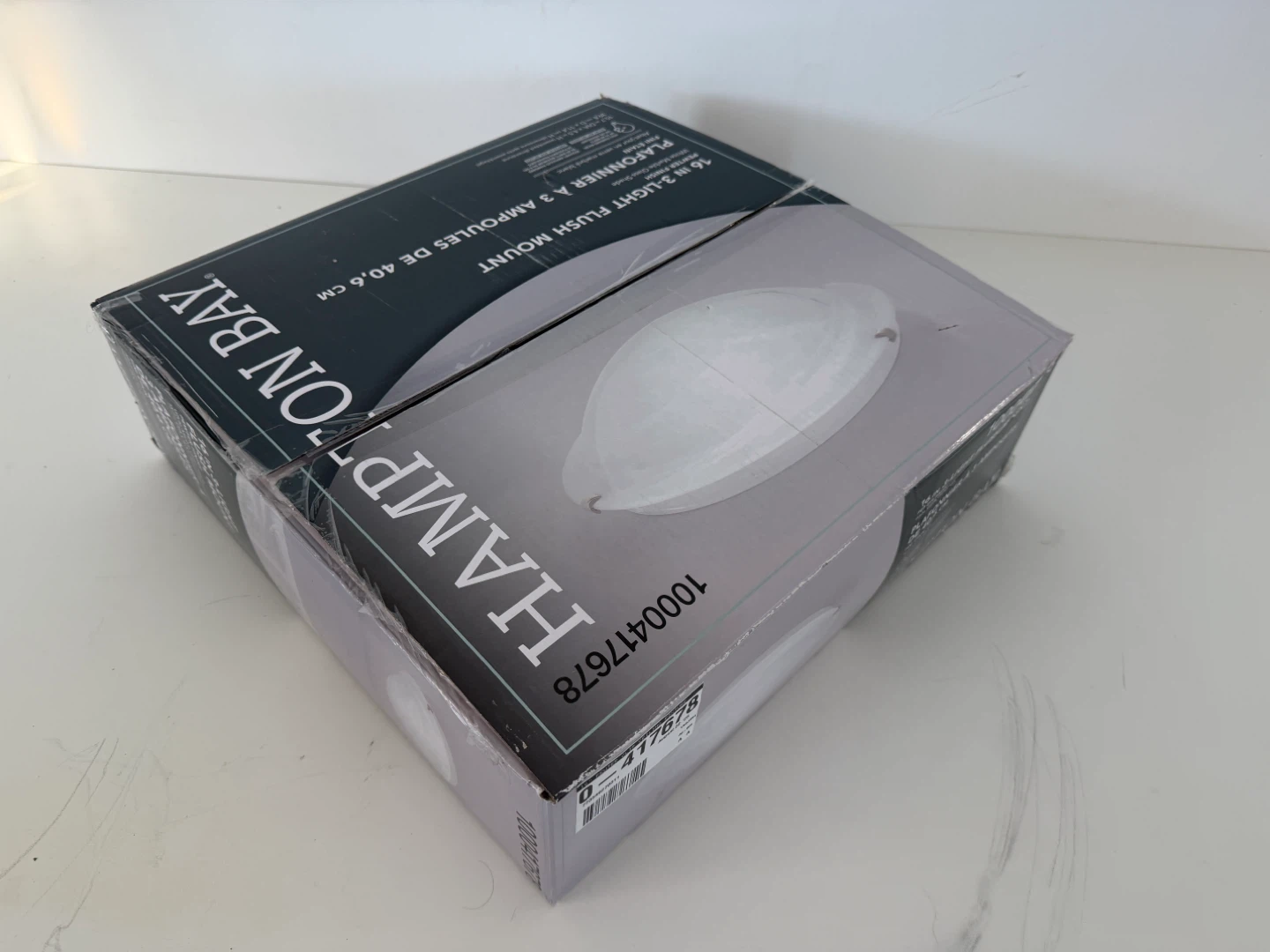 Hampton Bay 16.25" 3-Light Flush Mount Ceiling Light