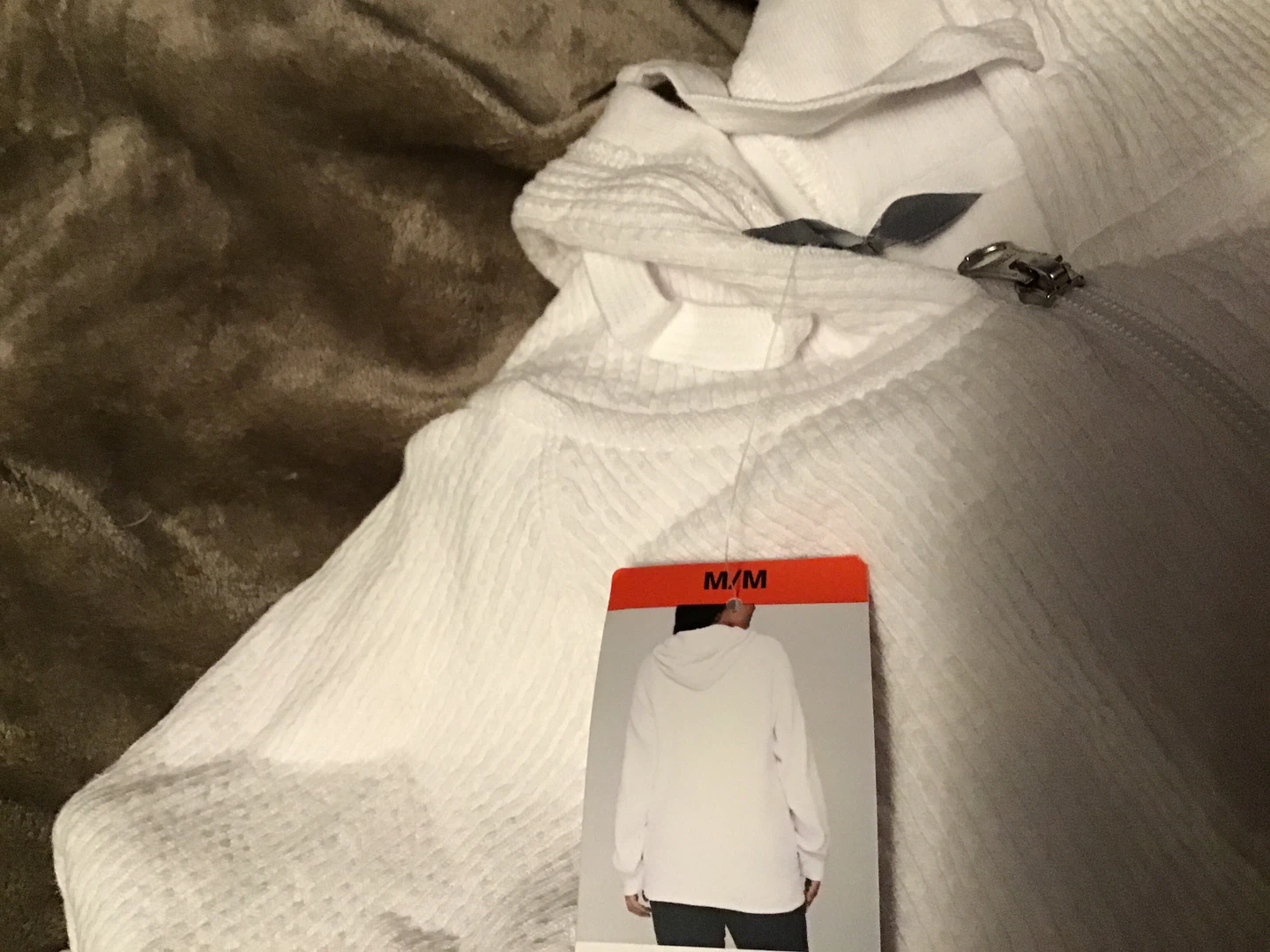 Sierra Designs Women's White Fleece Hoodie Jacket - Size M - photo 3