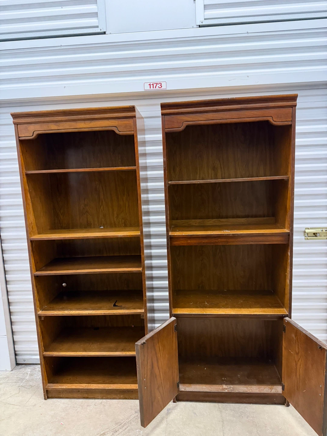 Vintage Wooden Bookcase Set - photo 5