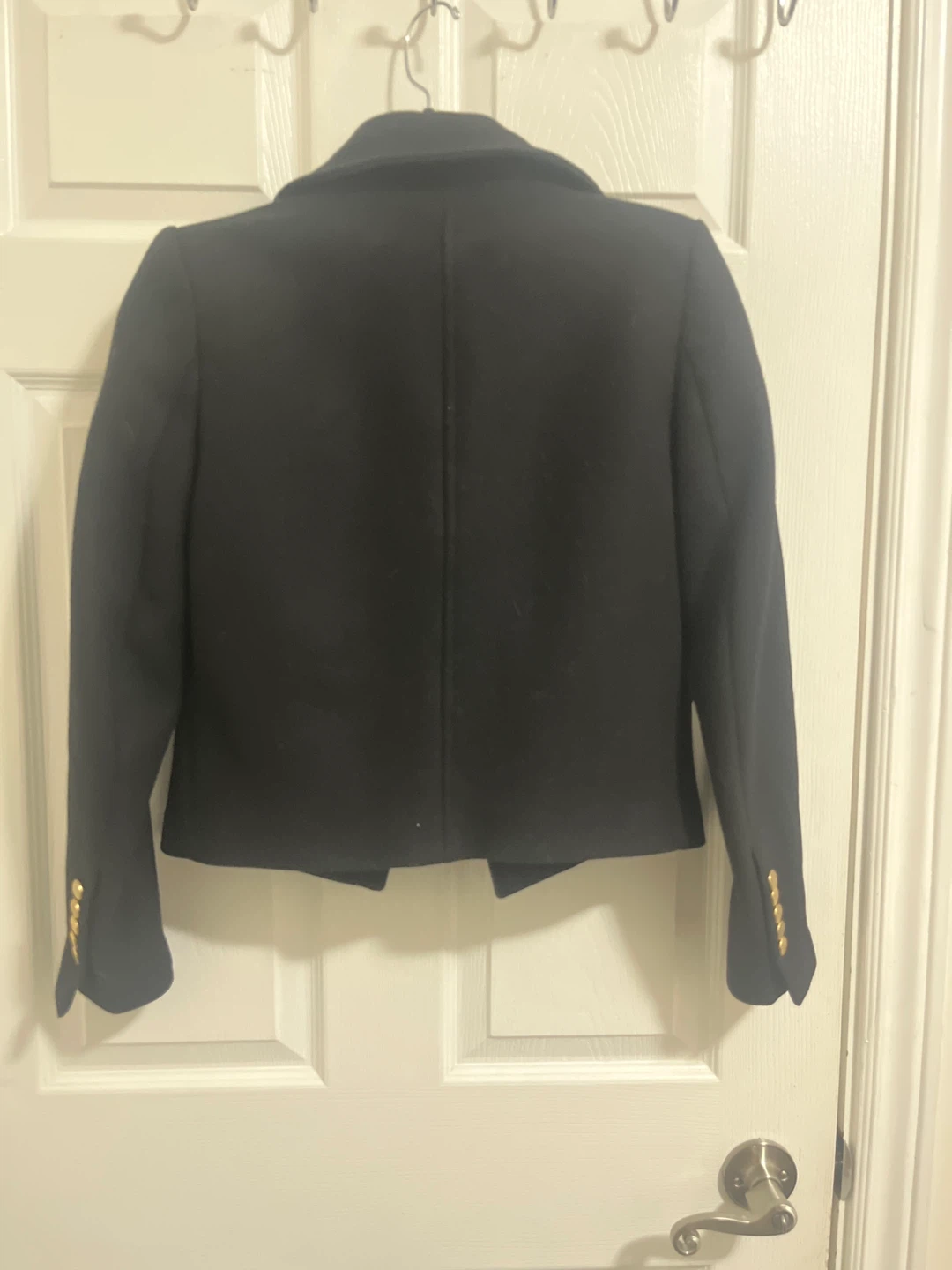 Zara Woman Black Double-Breasted Blazer with Gold Buttons - photo 5