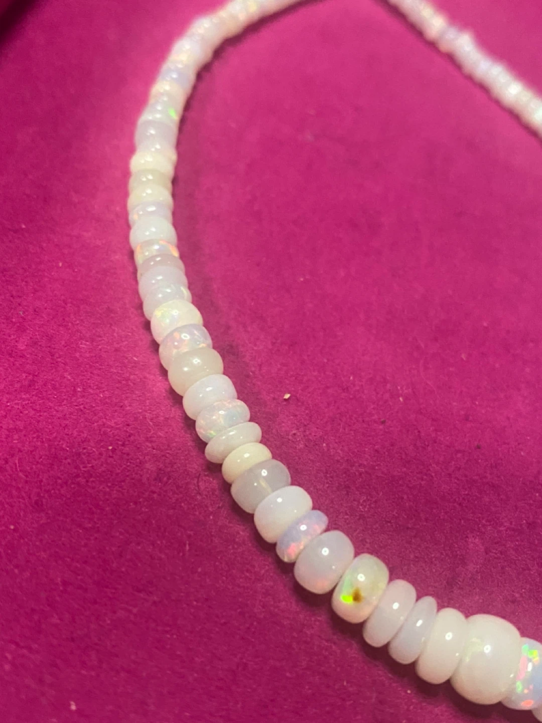 Opal bead necklace - photo 2