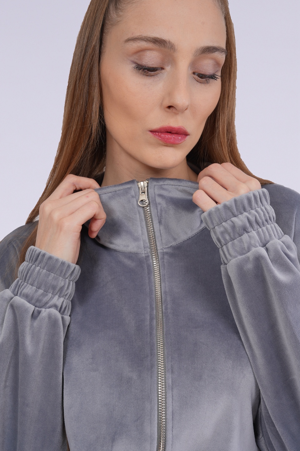 🏆Grey Velour Tracksuit Set - photo 2