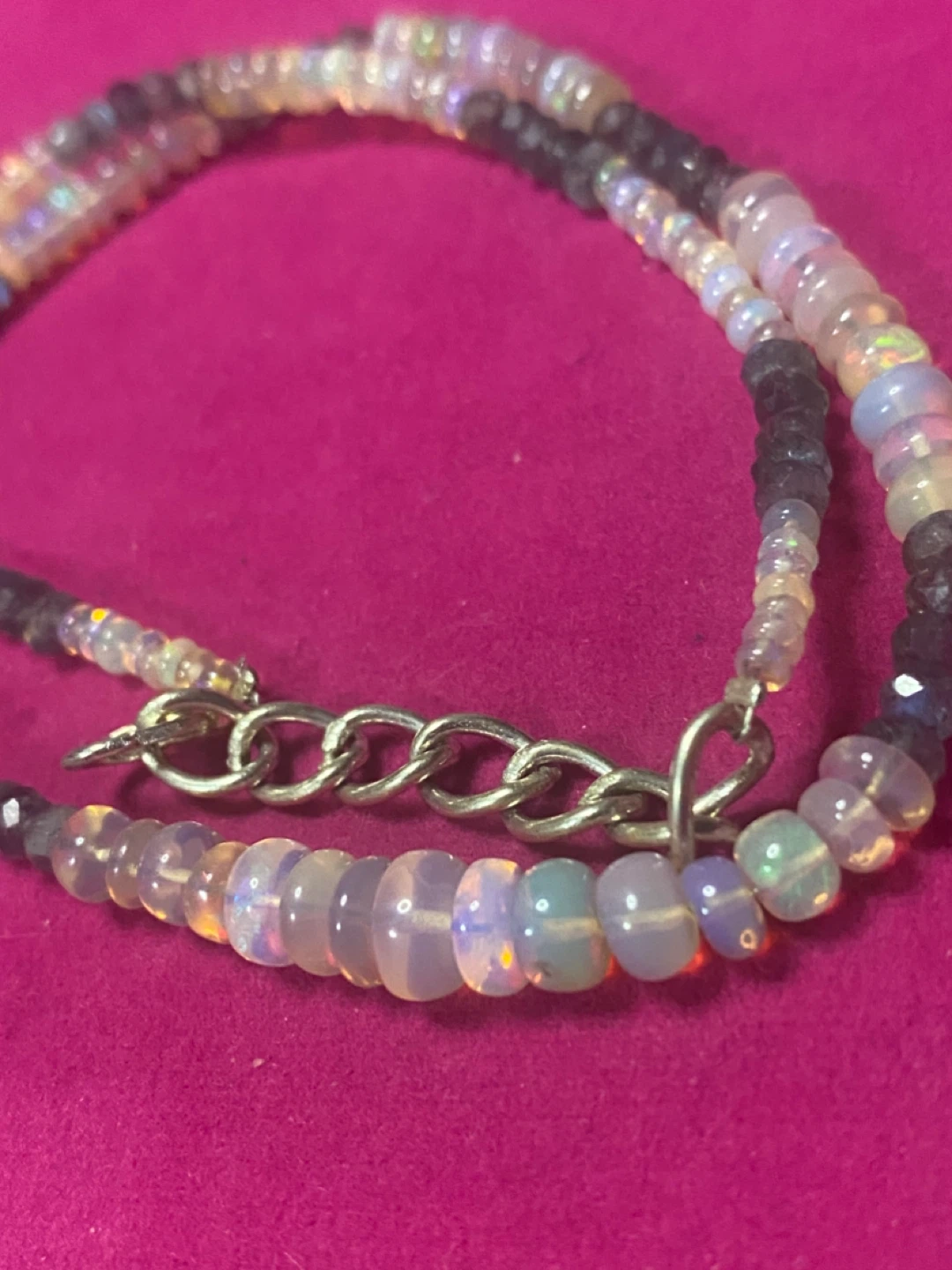 Opal and labradorite necklace - photo 4