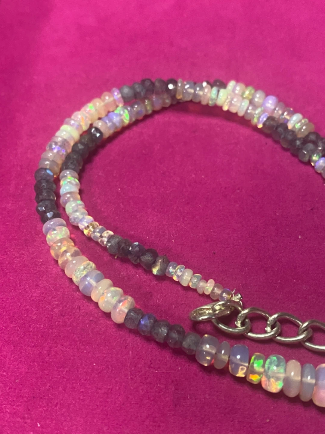 Opal and labradorite necklace - photo 3