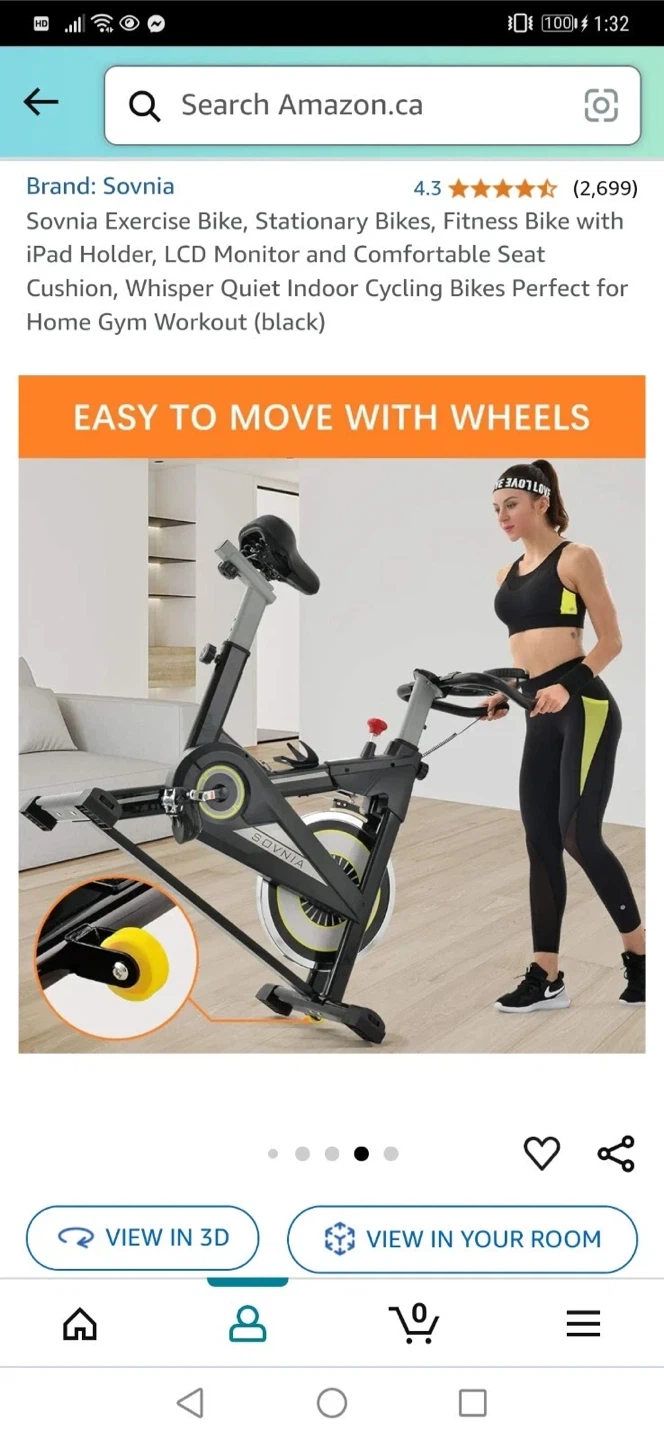 Sovnia Exercise Bike - Black - photo 5
