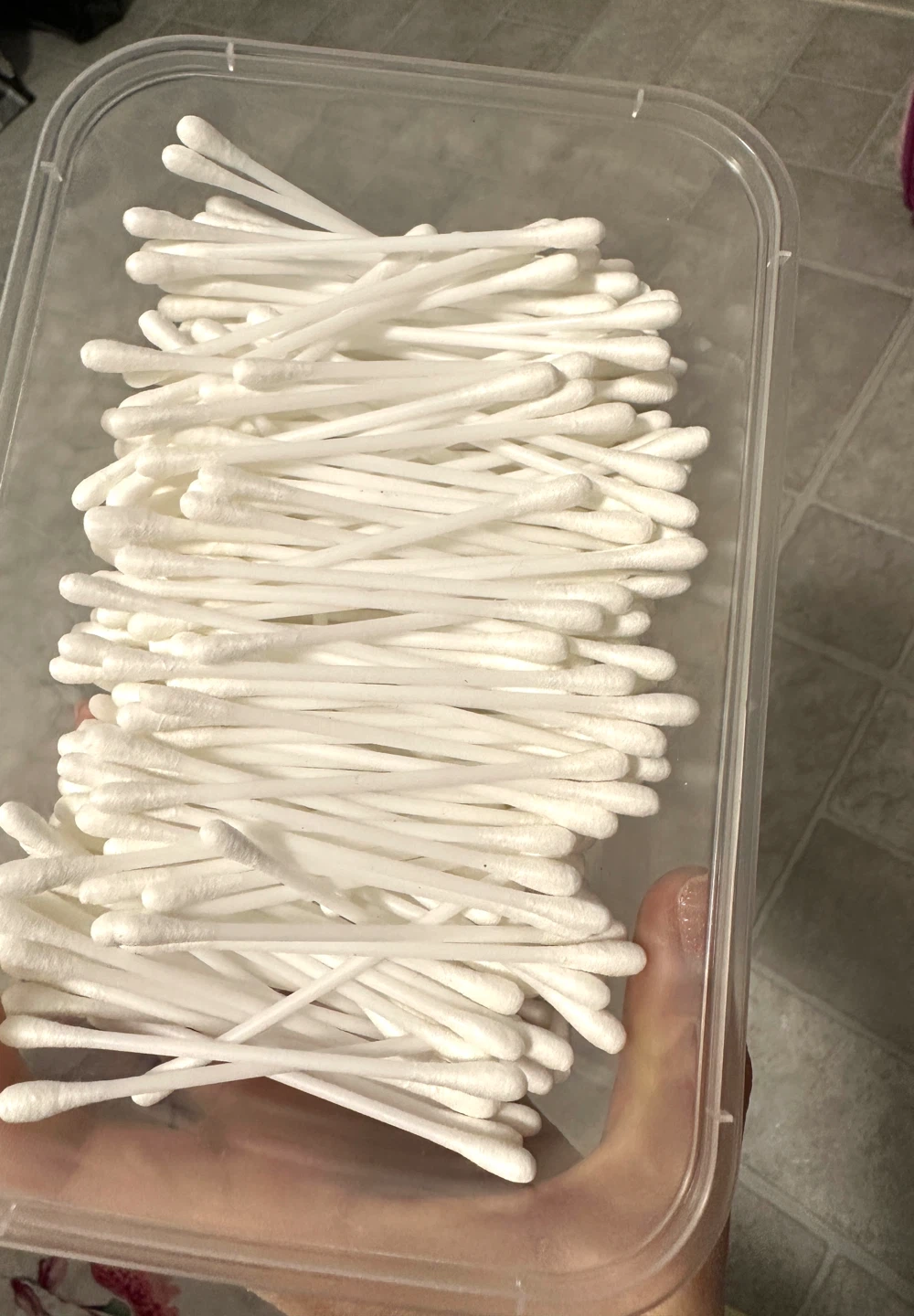 Cotton Swabs in Container