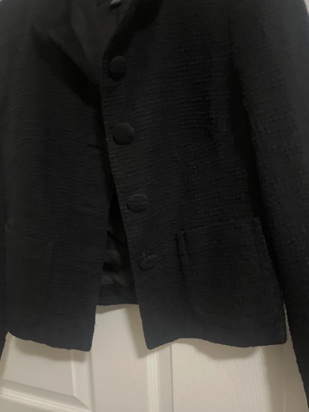 Banana Republic Black Textured Blazer Jacket - Size 0 - photo 5