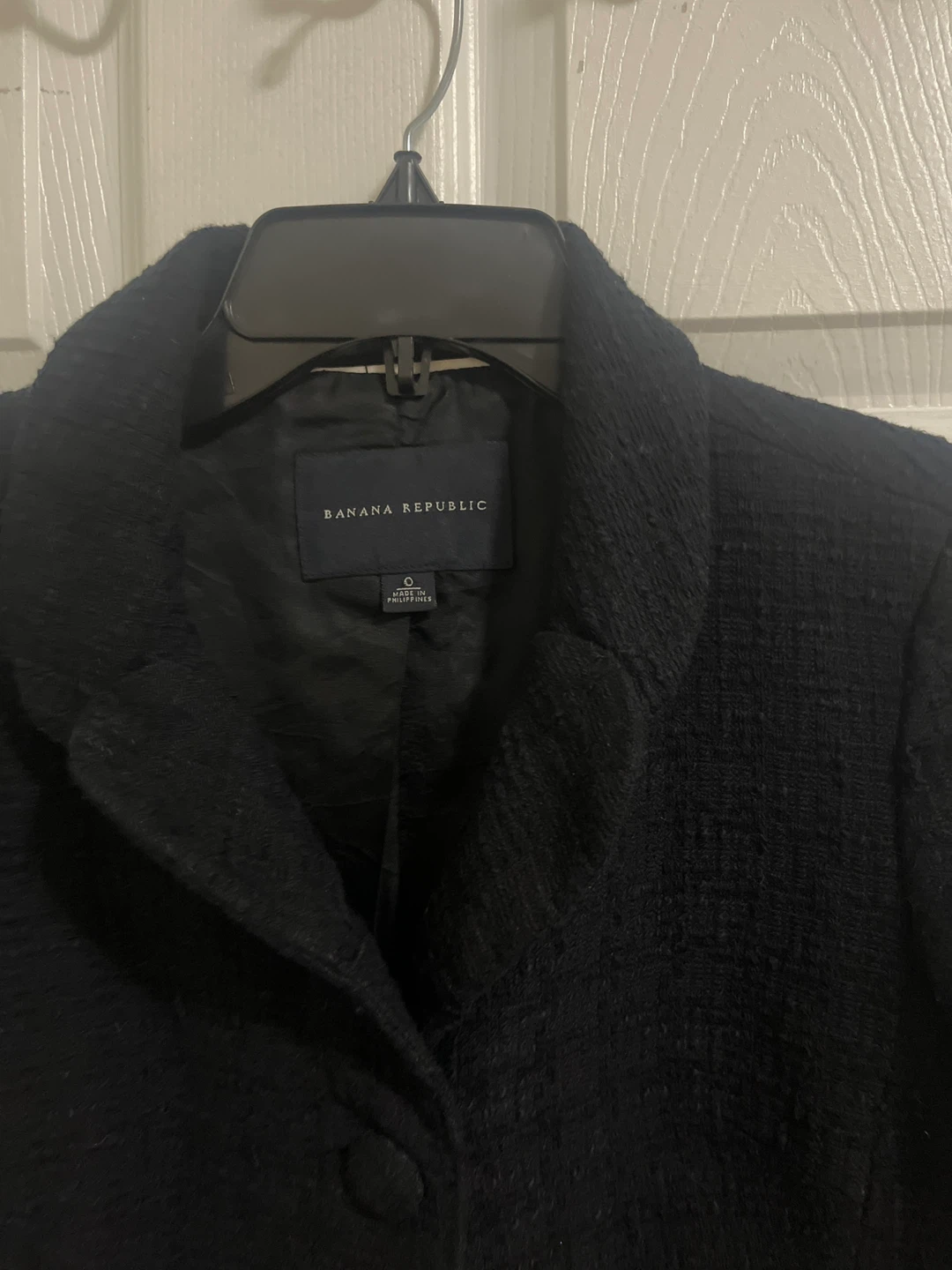 Banana Republic Black Textured Blazer Jacket - Size 0 - photo 2