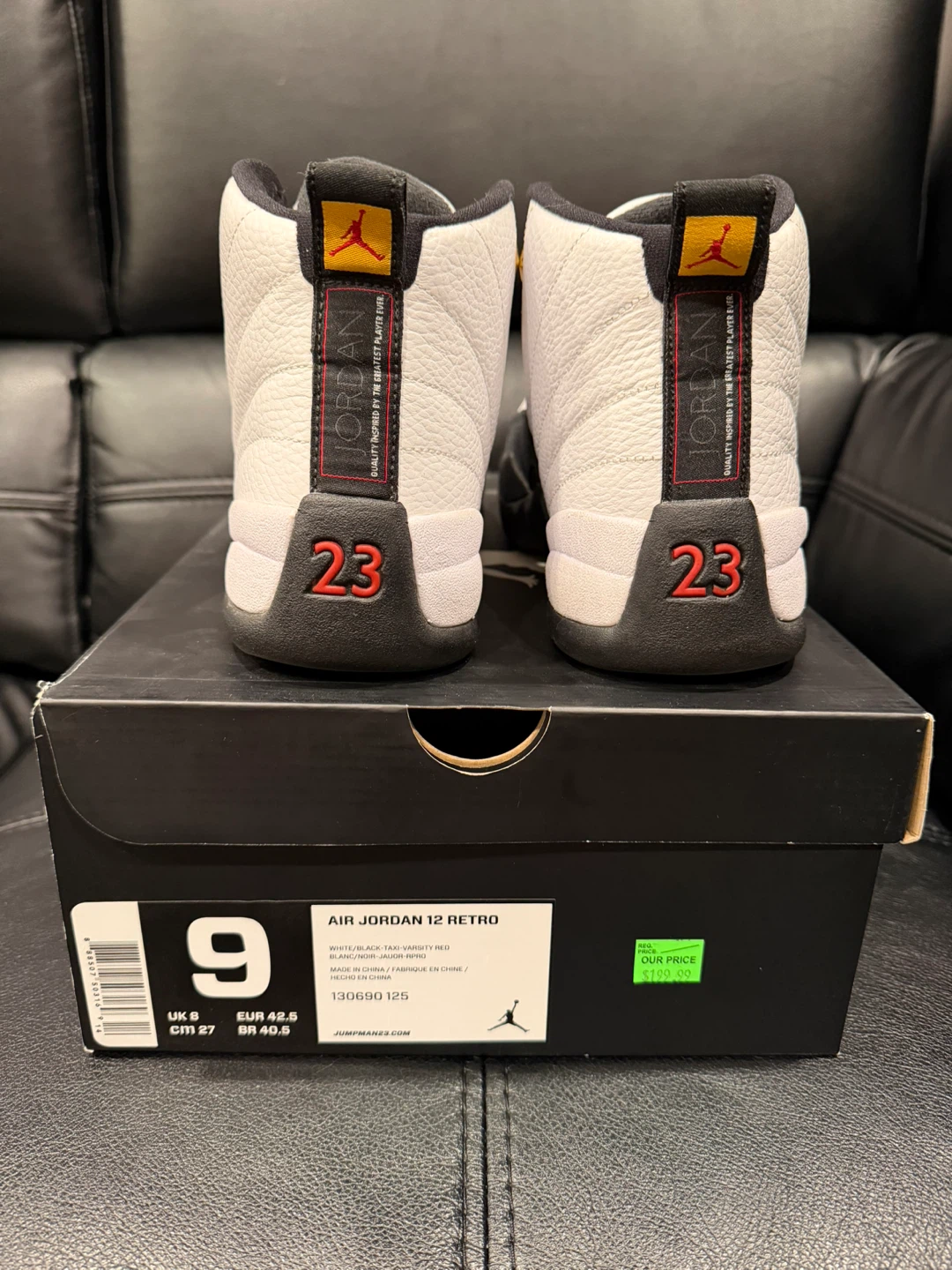 Air Jordan 12 Retro • Taxi • Size 9 • Worn (8/10) - photo 2