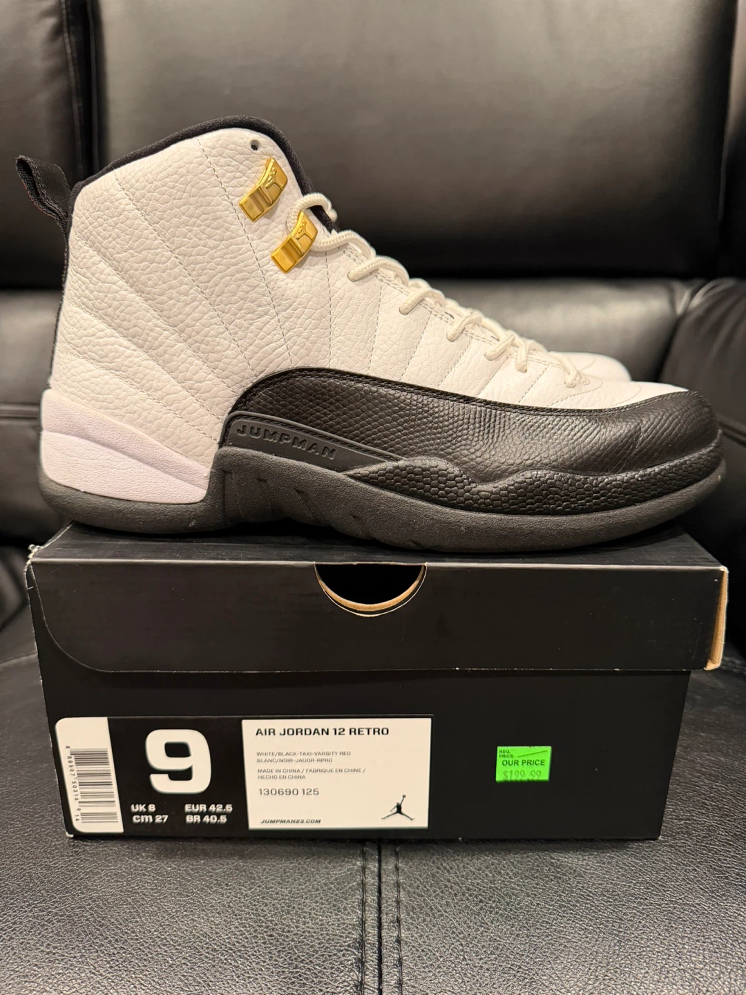 Air Jordan 12 Retro • Taxi • Size 9 • Worn (8/10) - photo 3