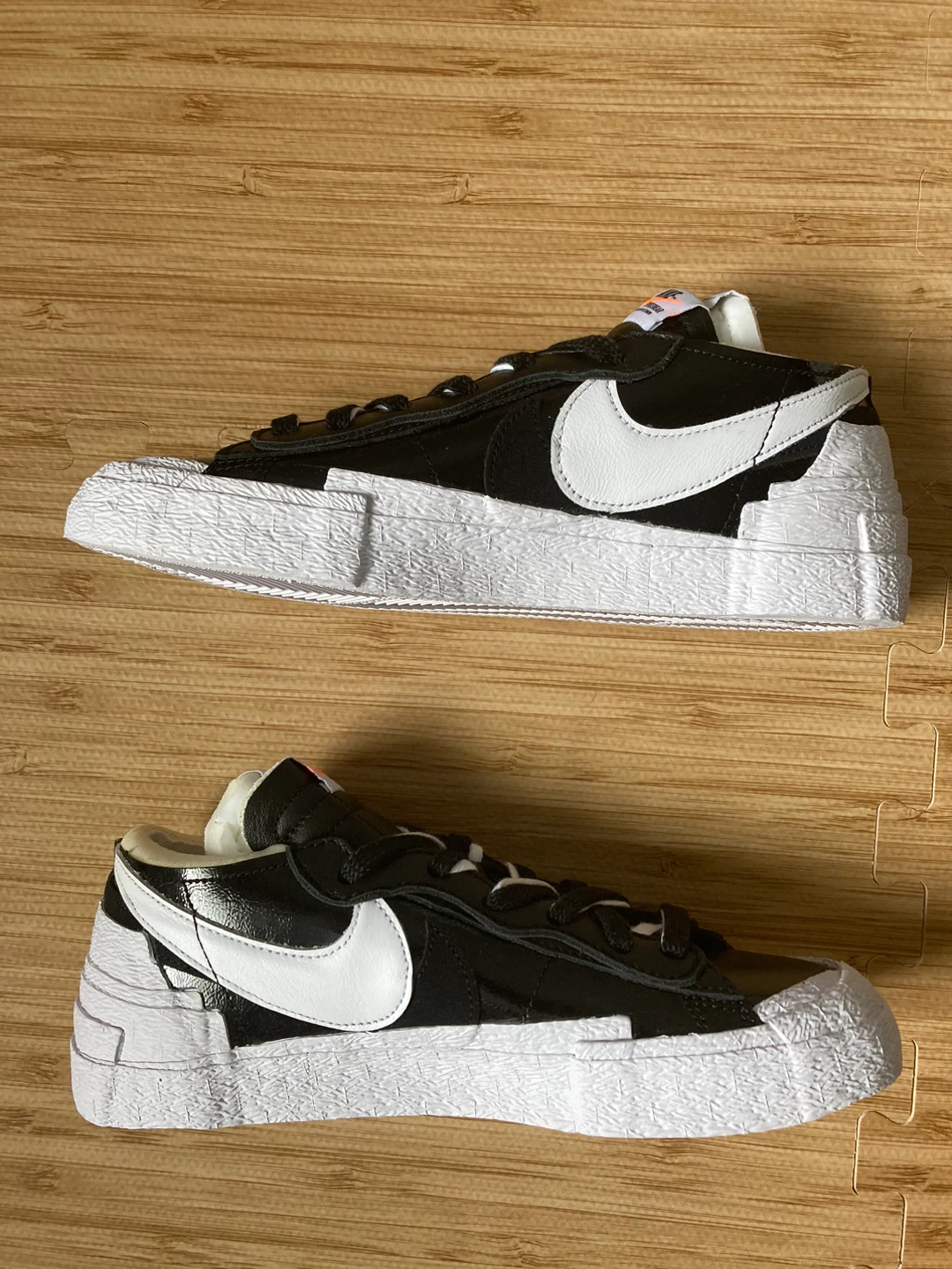 Nike Blazer Low x Sacai Shiny Black - photo 3
