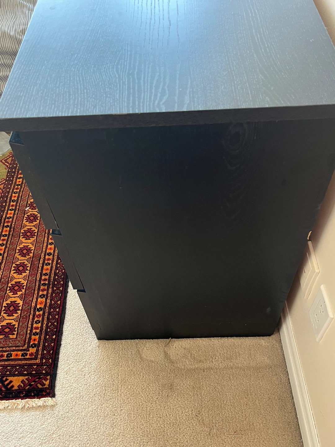 Black IKEA 3-Drawer Dresser - photo 2