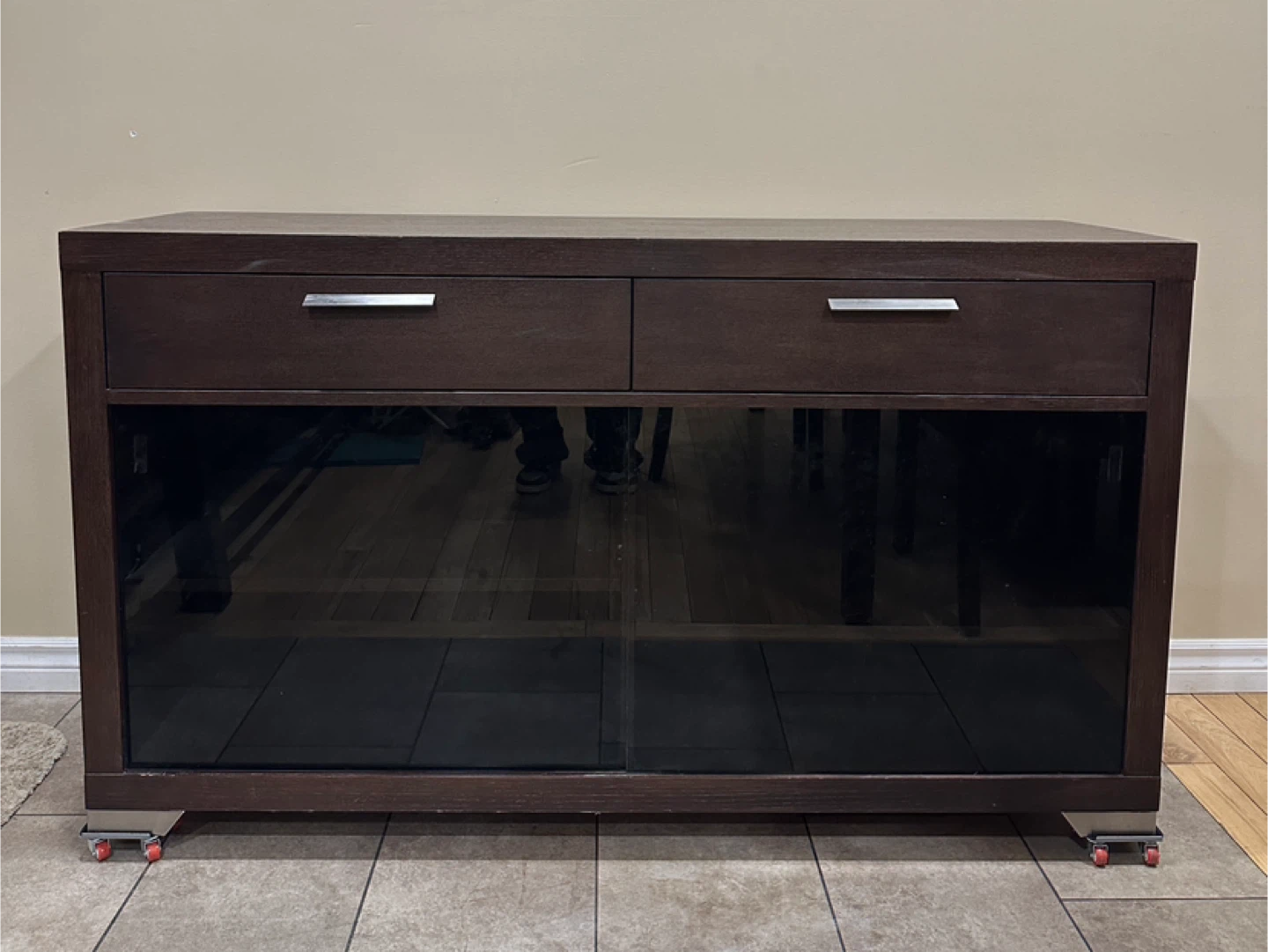 Modern Wood Sideboard / Media Console Cabinet  (CAN DELIVER)