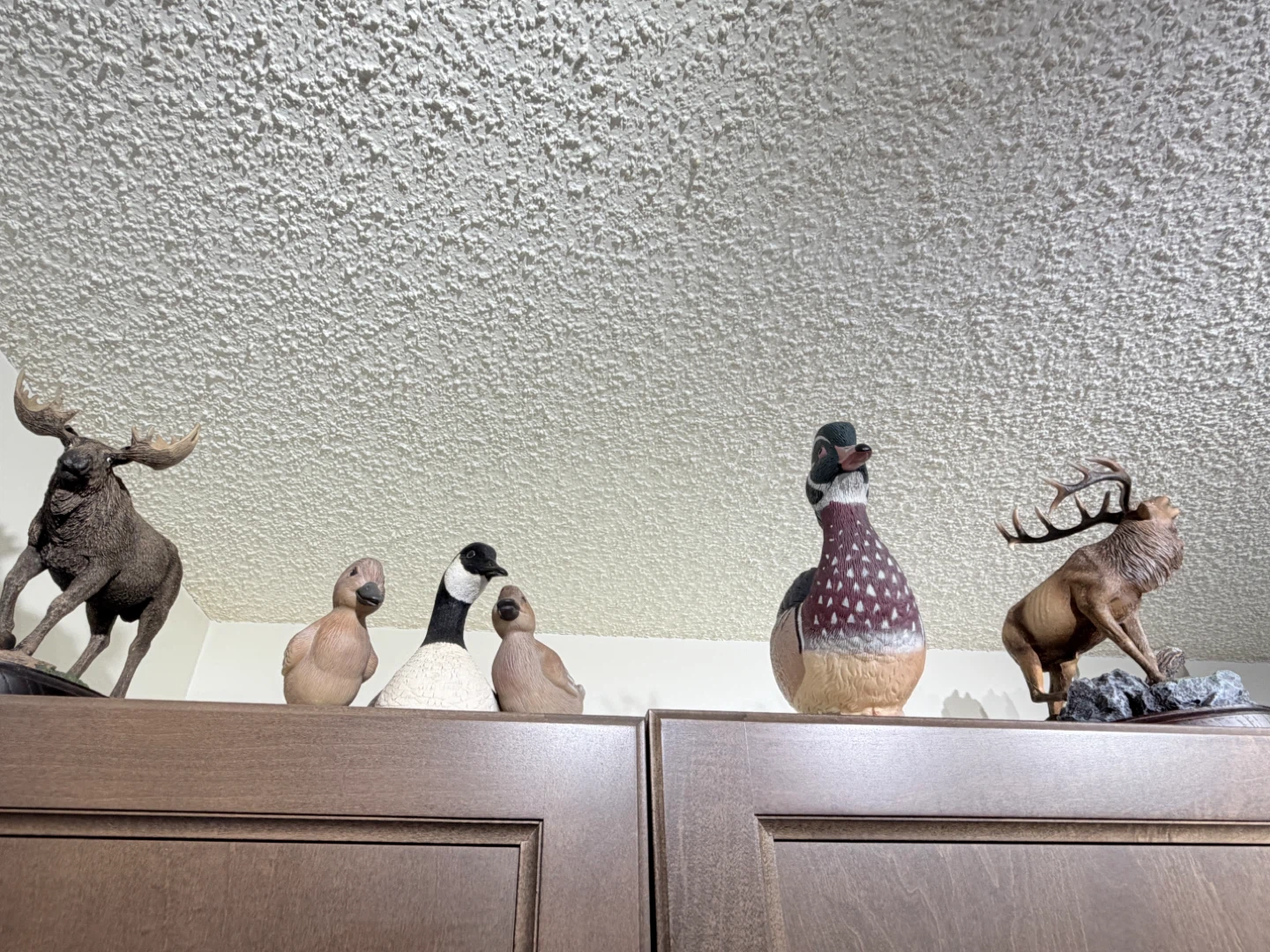Wood Duck and Canada Goose Decorative Figurines