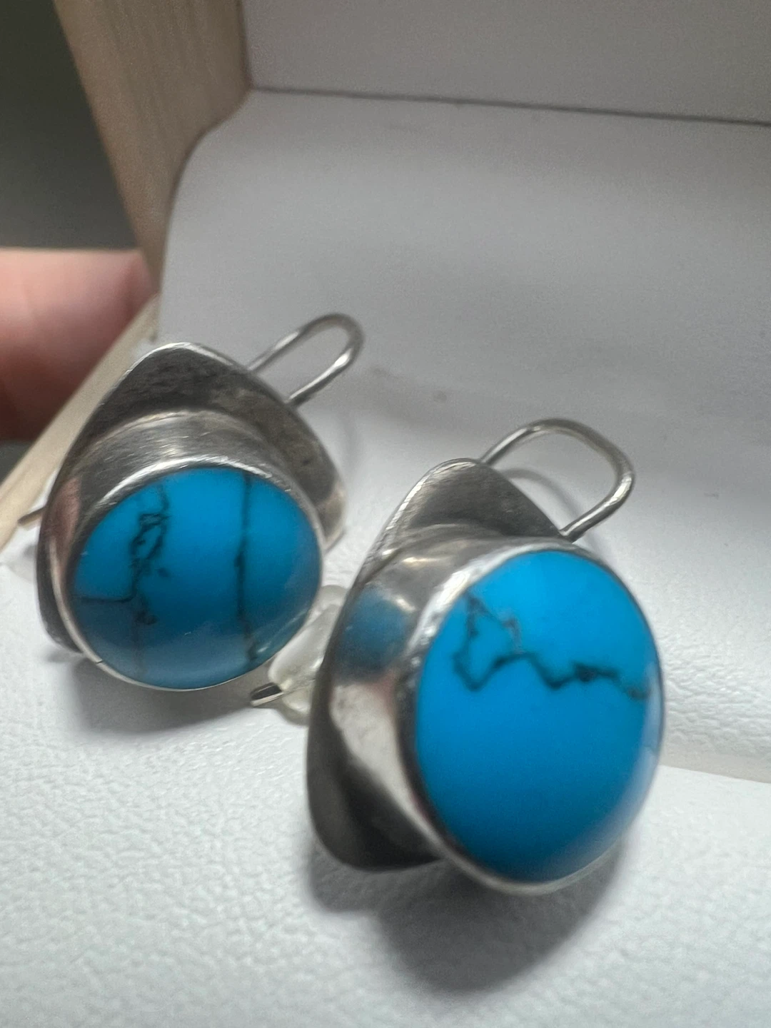 925 Sterling Silver Turquoise Earrings