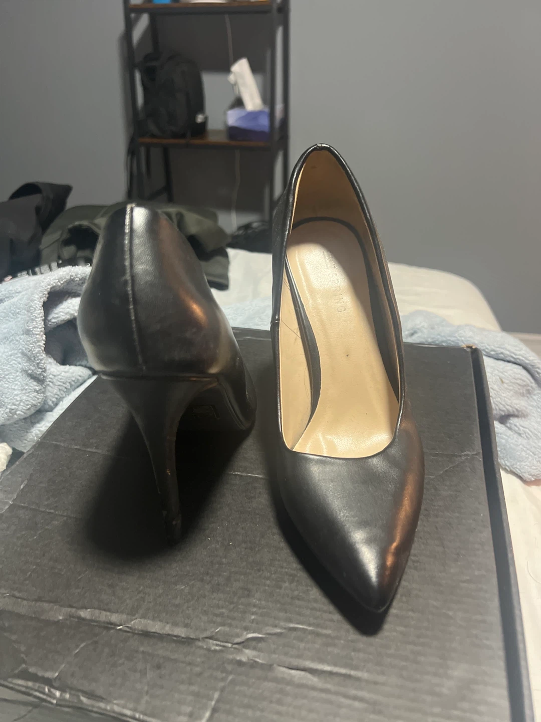 Call It Spring Black Stiletto Heels - Size 7.5