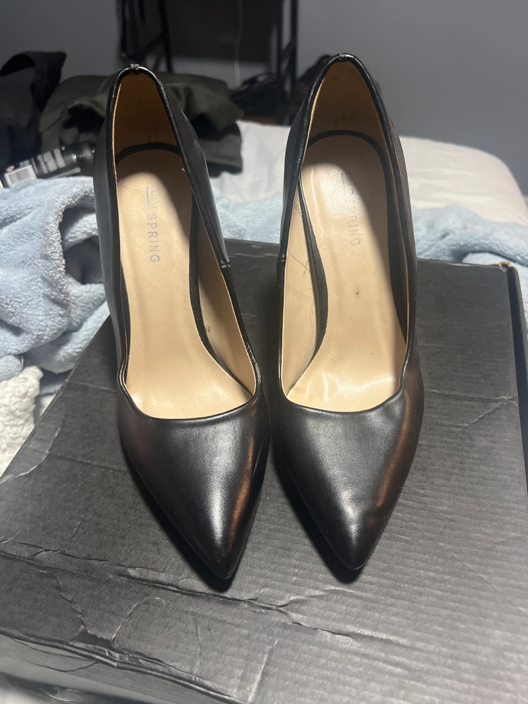 Call It Spring Black Stiletto Heels - Size 7.5 - photo 4