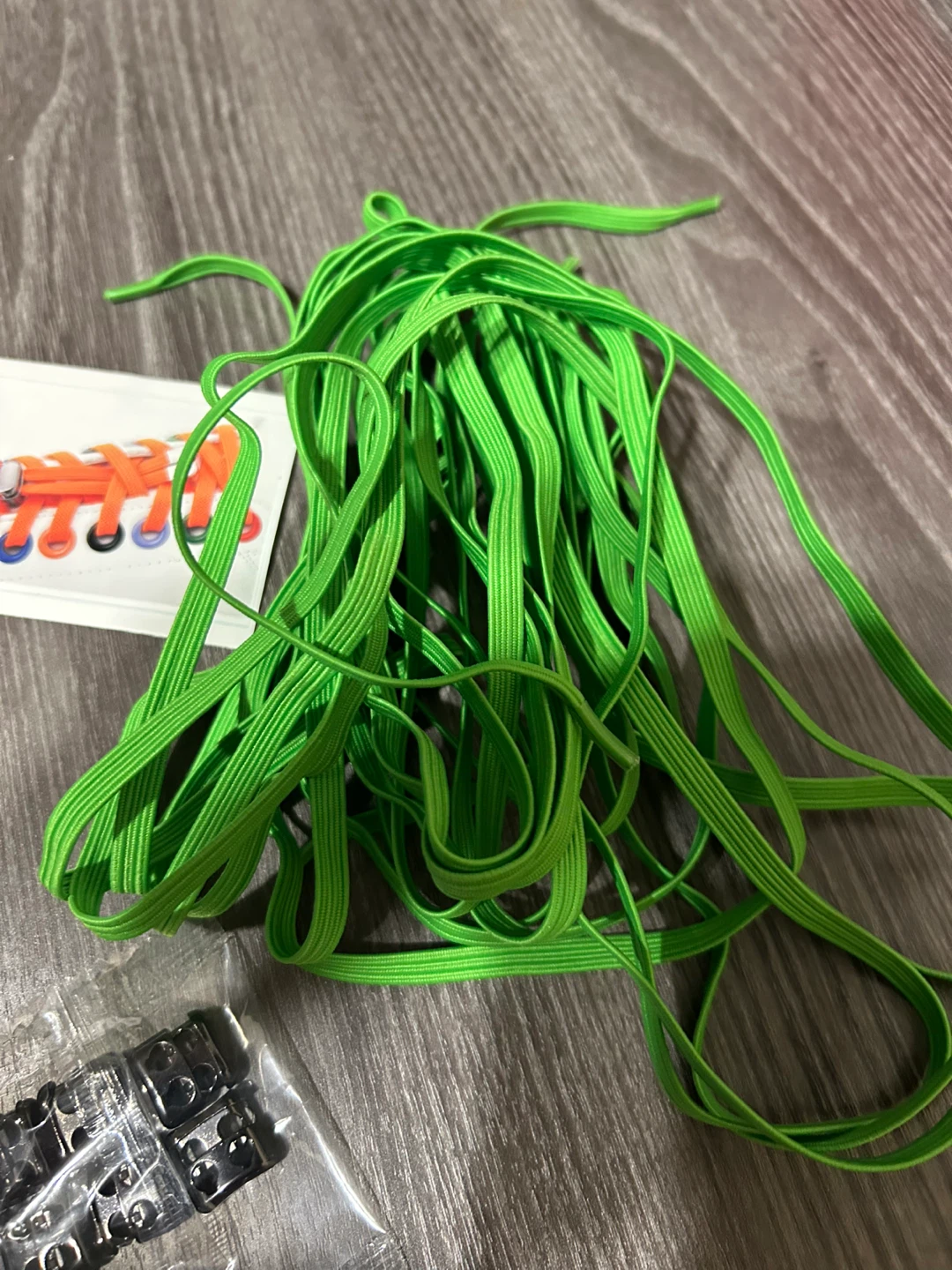 New-Green No Tie Elastic Shoelaces KitPack of 3