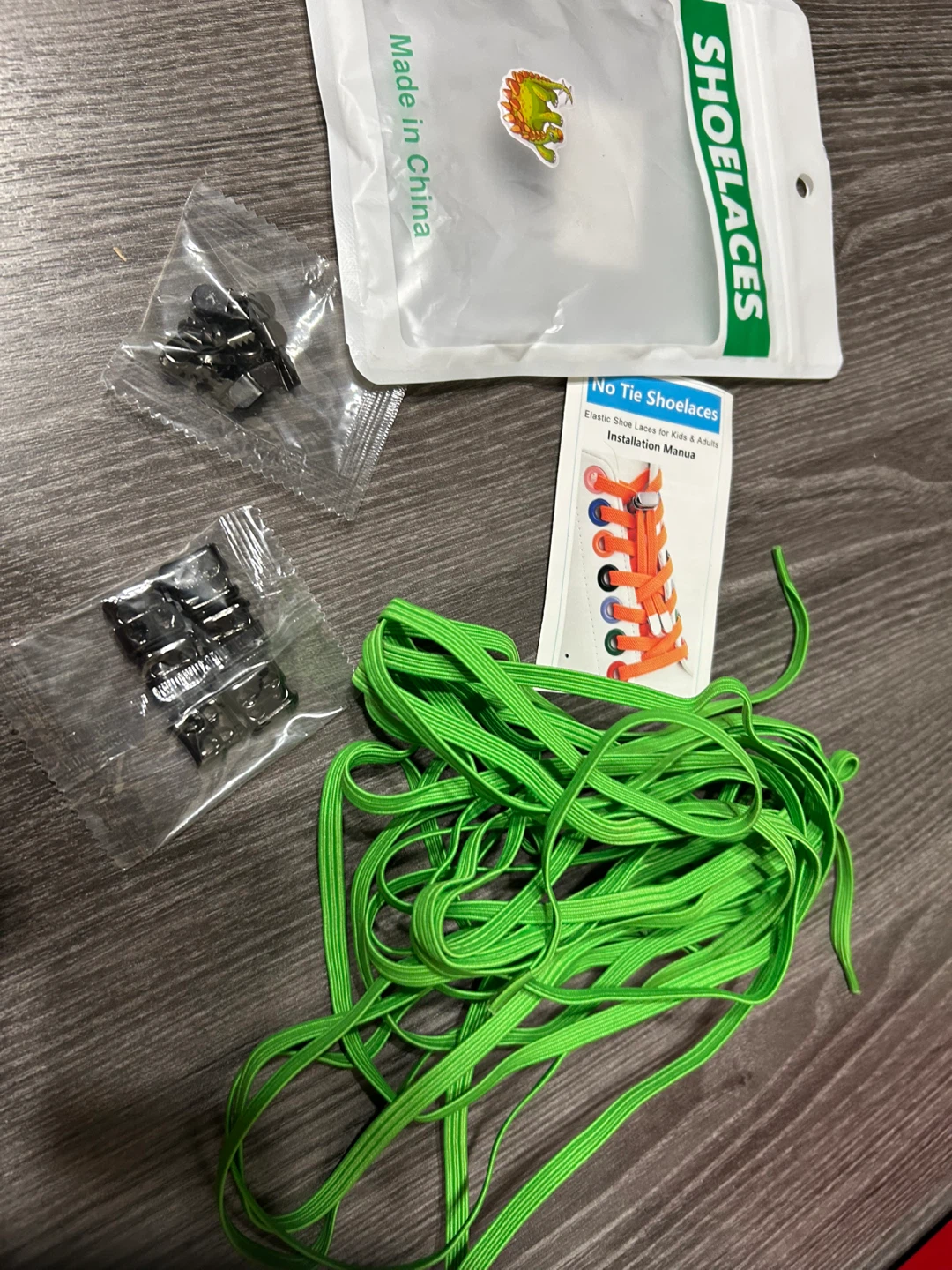New-Green No Tie Elastic Shoelaces KitPack of 3 - photo 2
