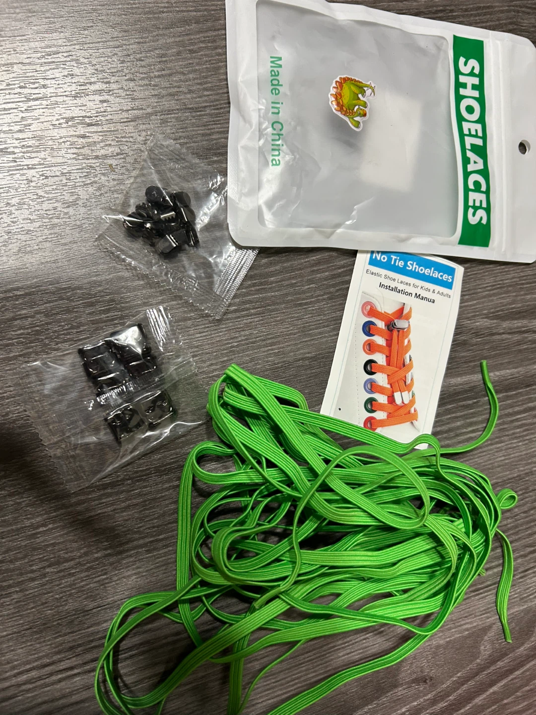 New-Green No Tie Elastic Shoelaces KitPack of 3 - photo 4