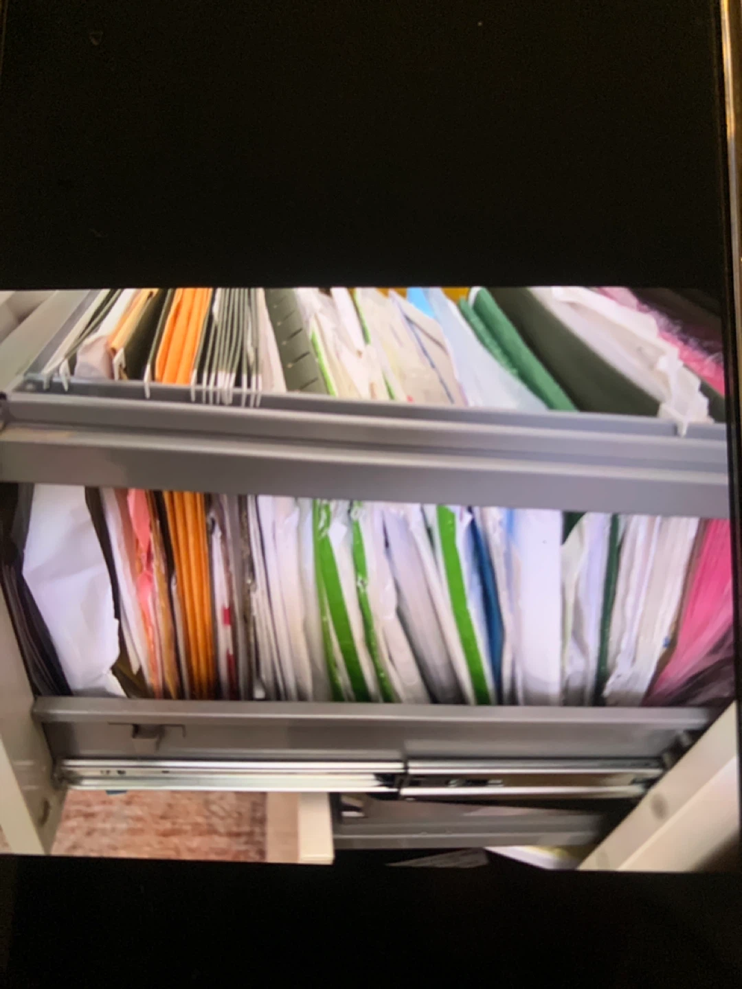 White 3-Drawer Filing Cabinet - photo 3
