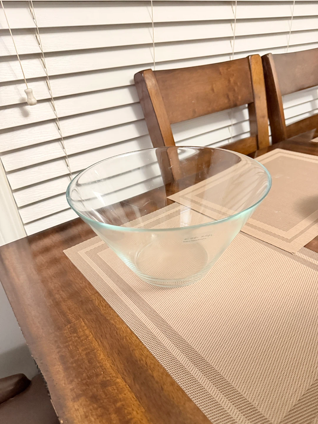 Clear Glass Mixing Bowl