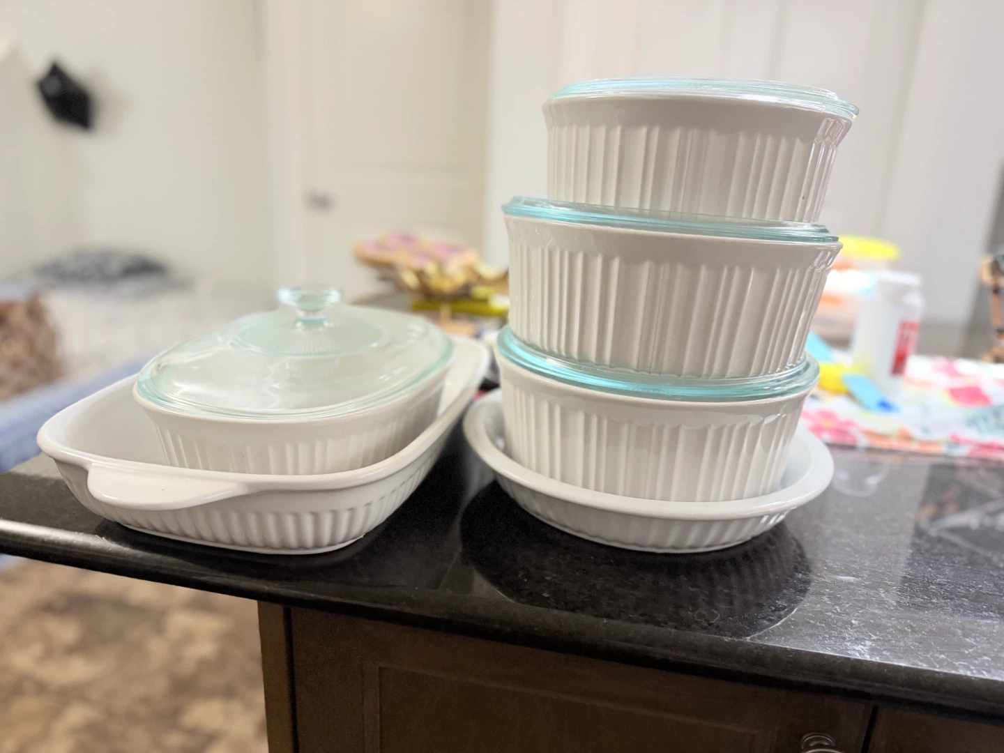 CorningWare Ramekins and Casserole Dish Set with Lids - photo 2