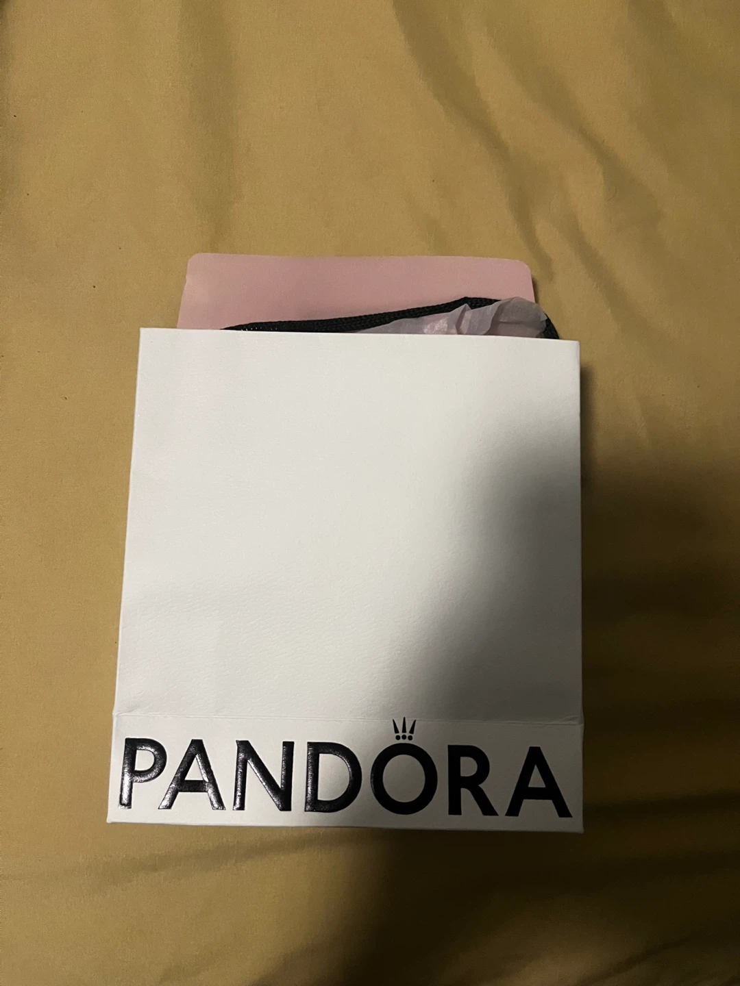 Pandora Pink Bow Ring with Crystals