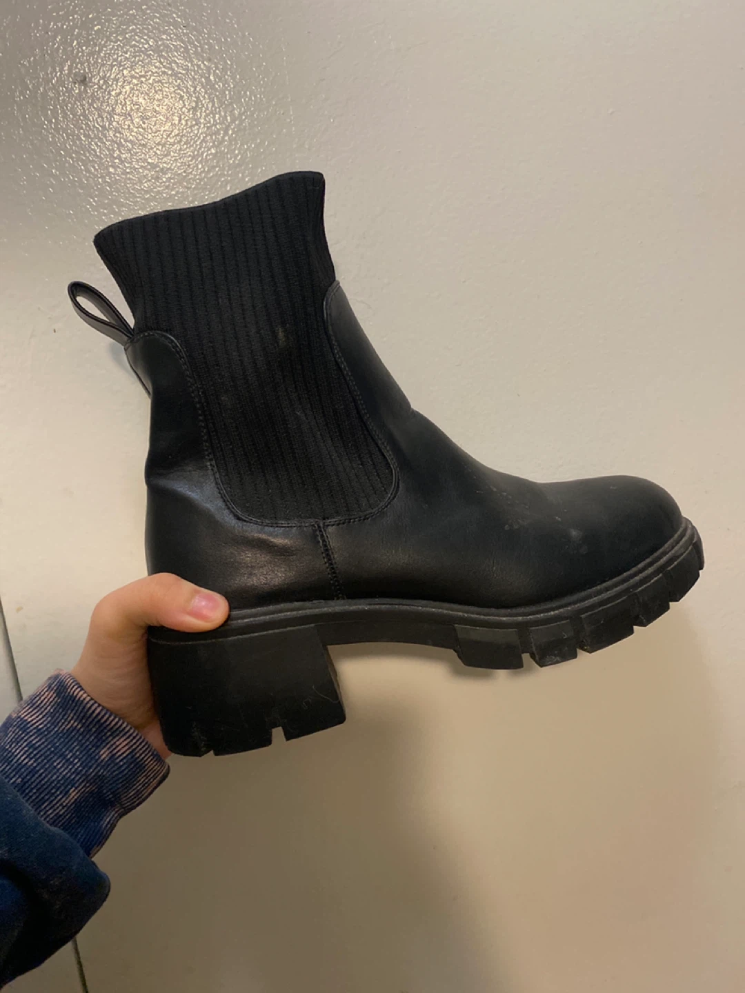 Black Chunky Sole Boots - photo 3
