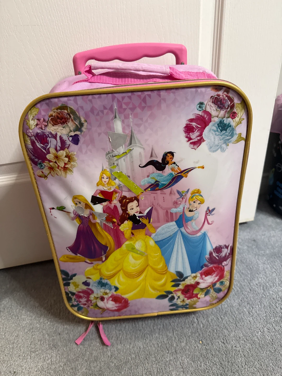 Kids Disney Princess Rolling Luggage