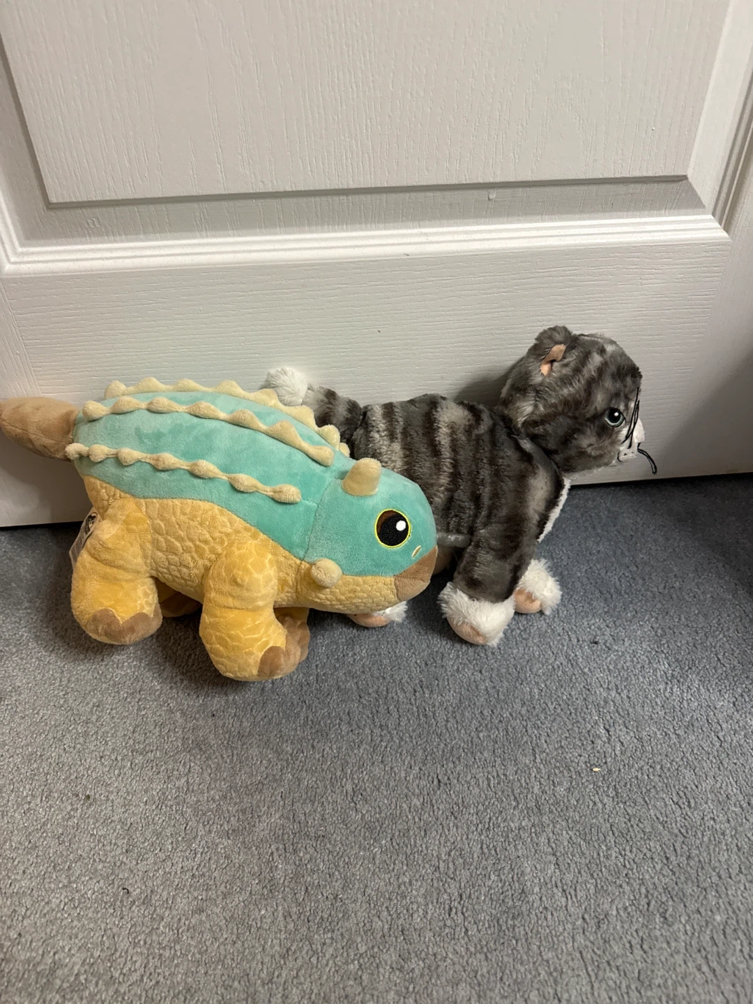 Plush Dinosaur and Cat Toys