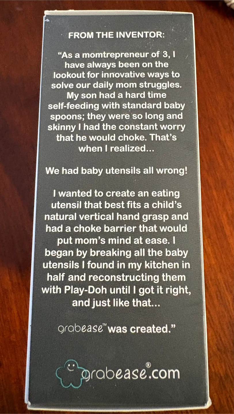 Grabease Ergonomic Utensils for Baby Self-Feeding - photo 2