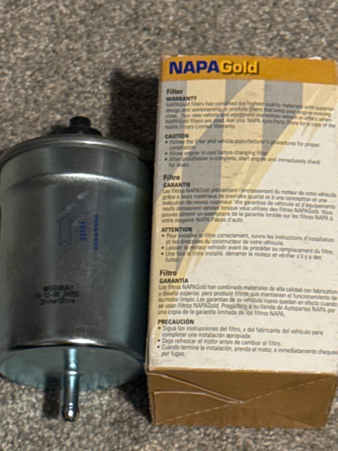 NAPA Gold 3161 Fuel Filter - photo 2