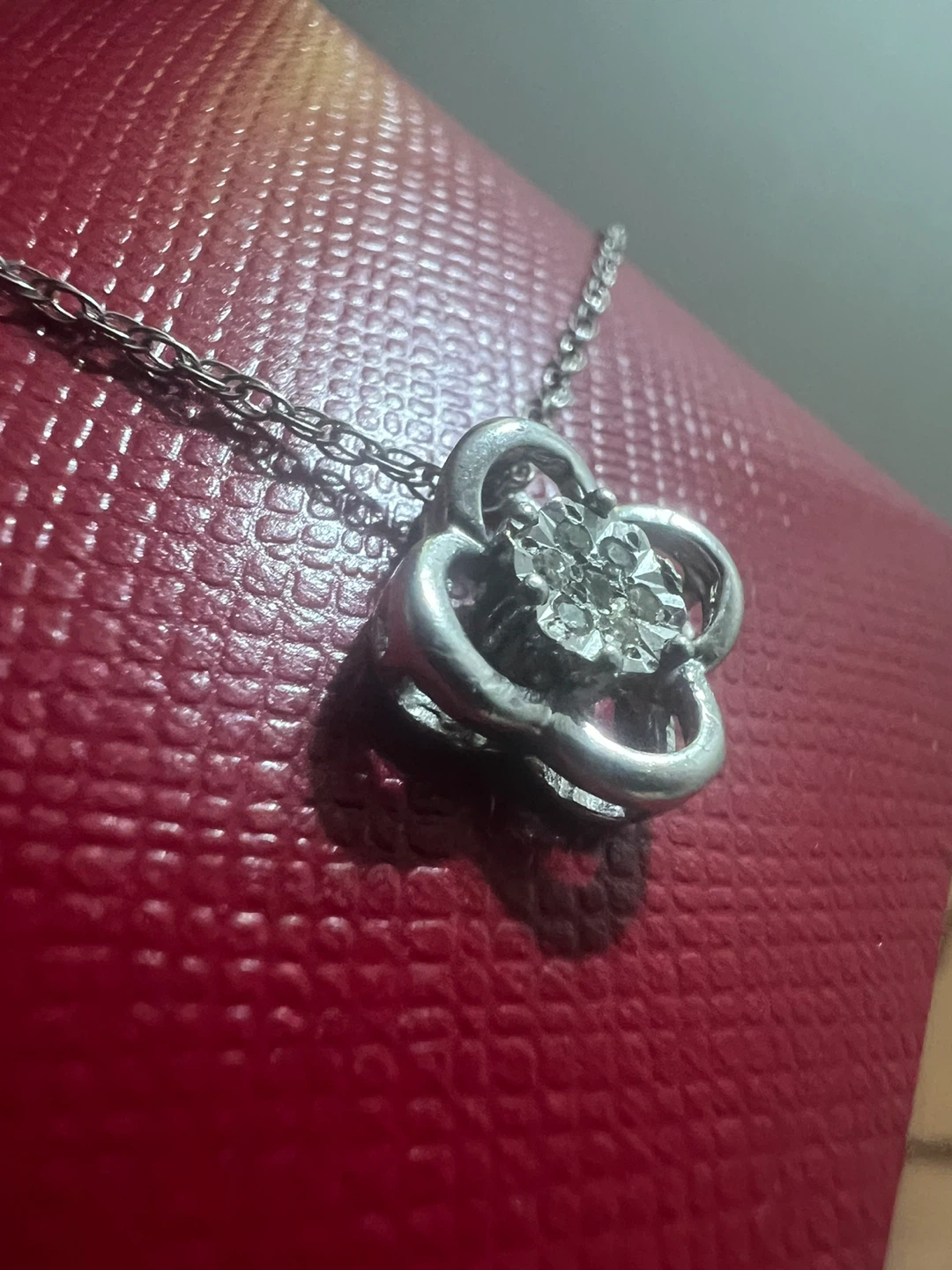 925 Silver Clover pendant with 925 silver chain - photo 4