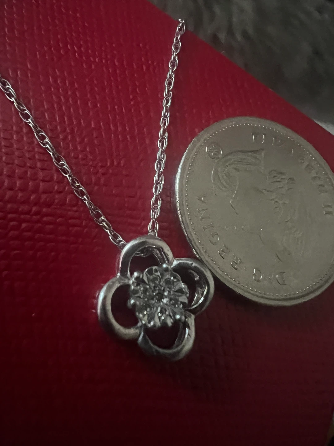 925 Silver Clover pendant with 925 silver chain - photo 2