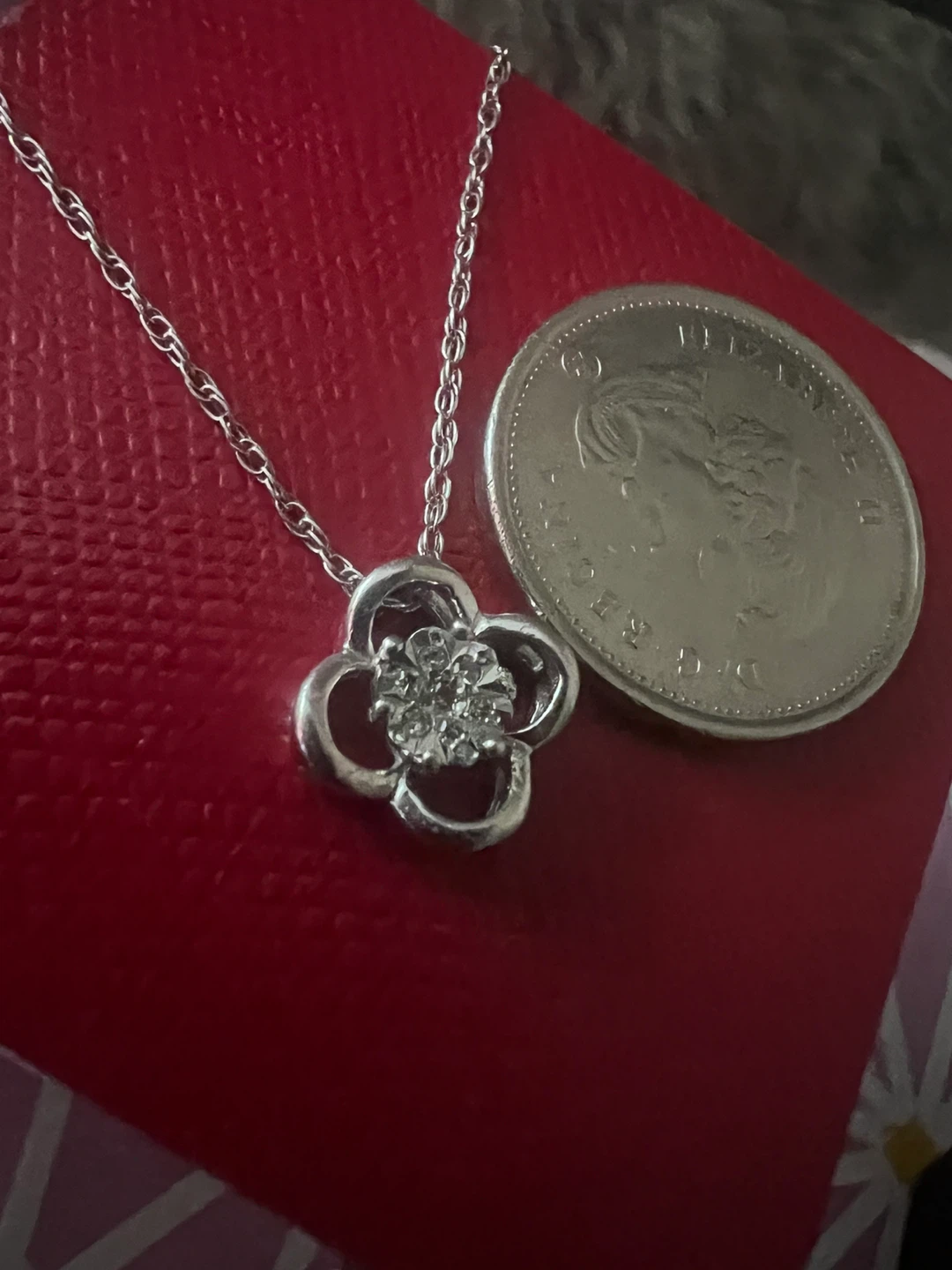 925 Silver Clover pendant with 925 silver chain - photo 3