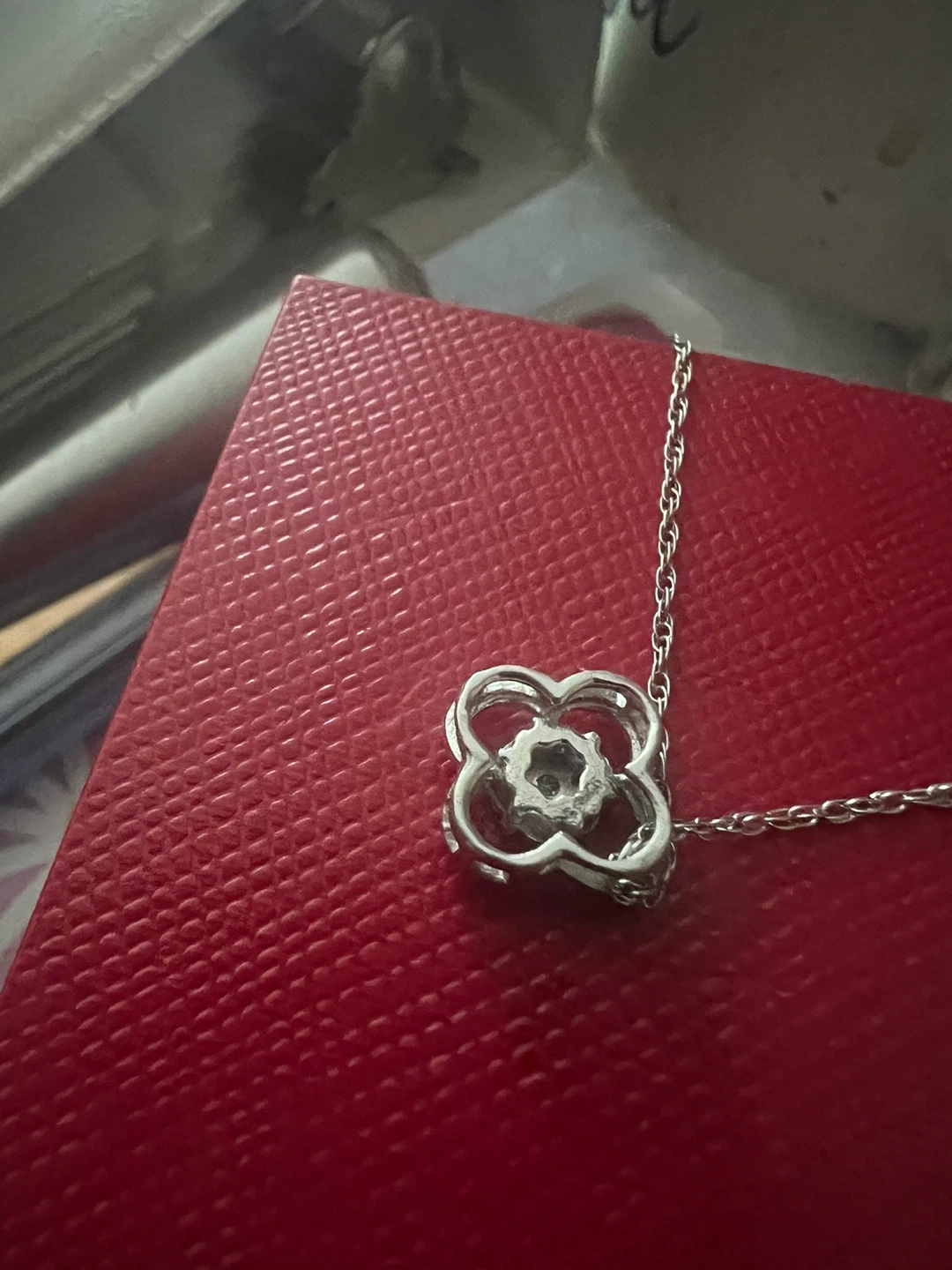 925 Silver Clover pendant with 925 silver chain - photo 5