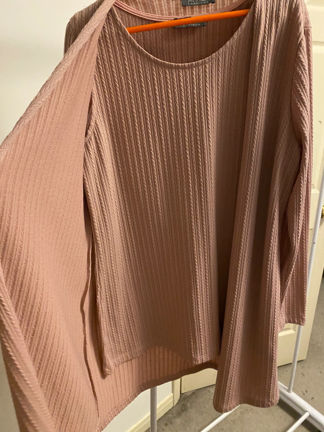 Mr Max Fashions Cardigan and Tank Top Set - Mauve - photo 2