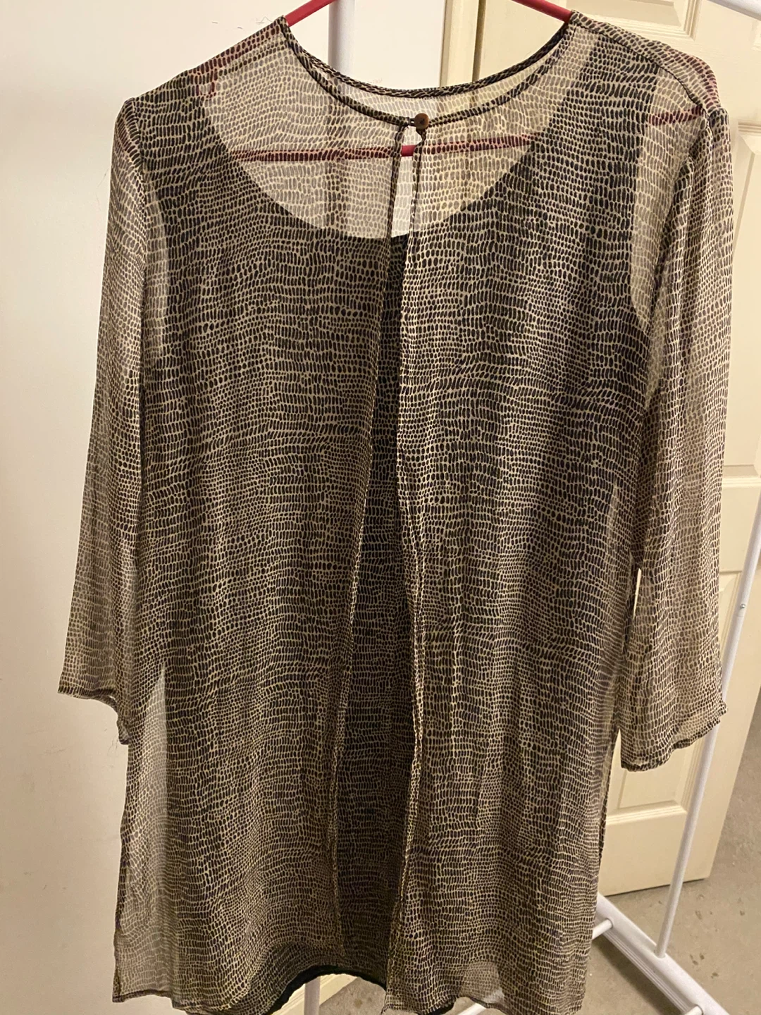 Sheer patterned tunic - photo 2
