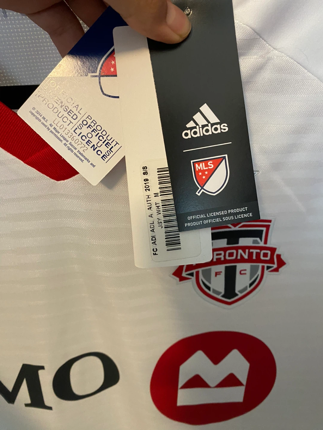 Adidas Toronto FC 2019 MLS Soccer Jersey - Size Medium - photo 3
