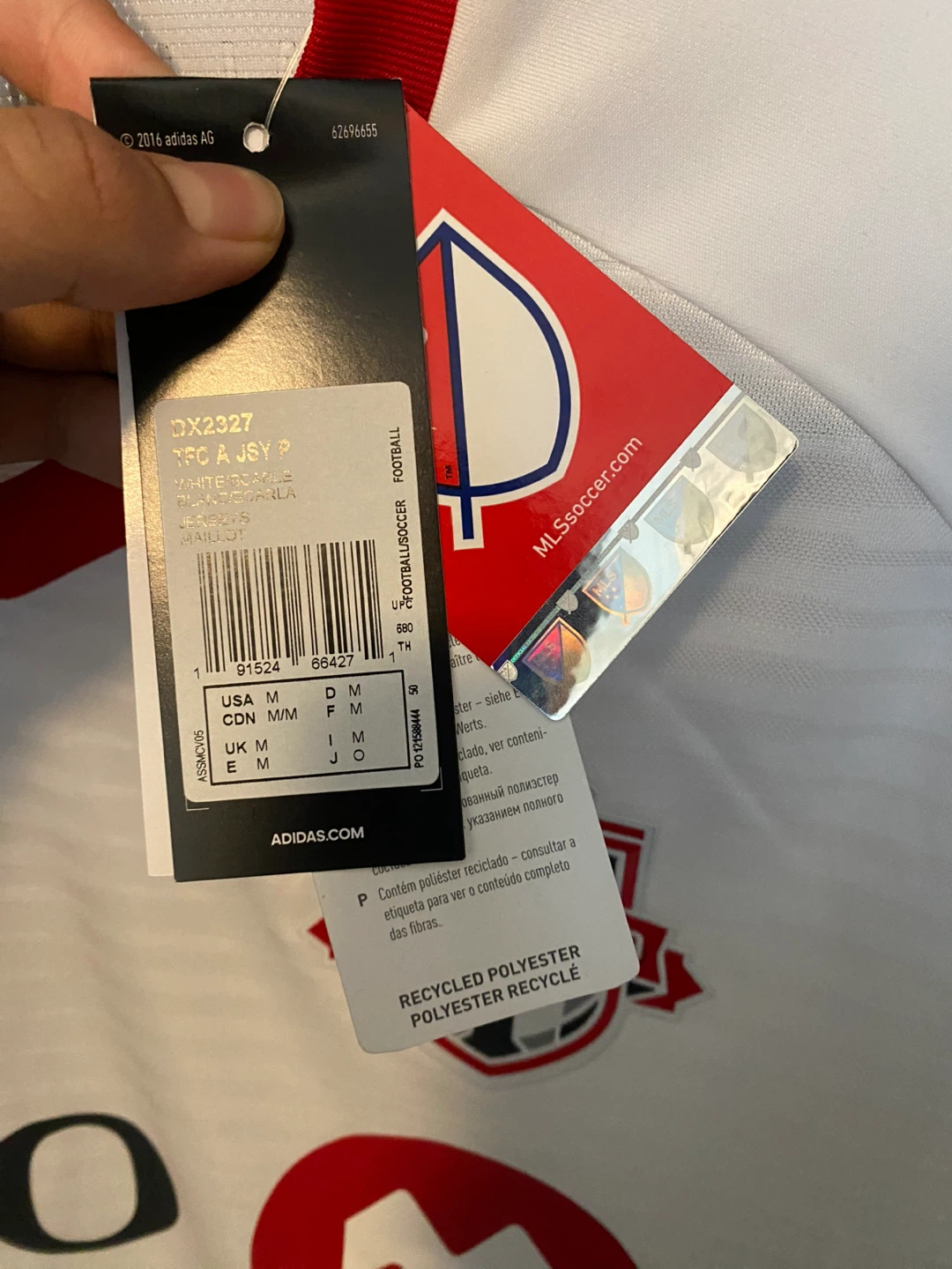 Adidas Toronto FC 2019 MLS Soccer Jersey - Size Medium - photo 4