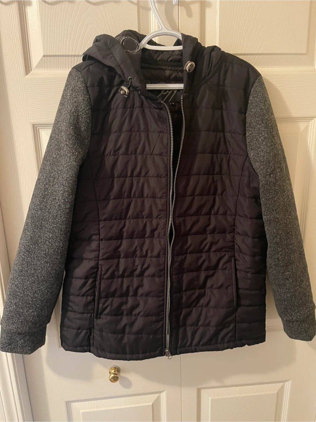 🏆 Oxygen Quilted Jacket with Heathered Sleeves