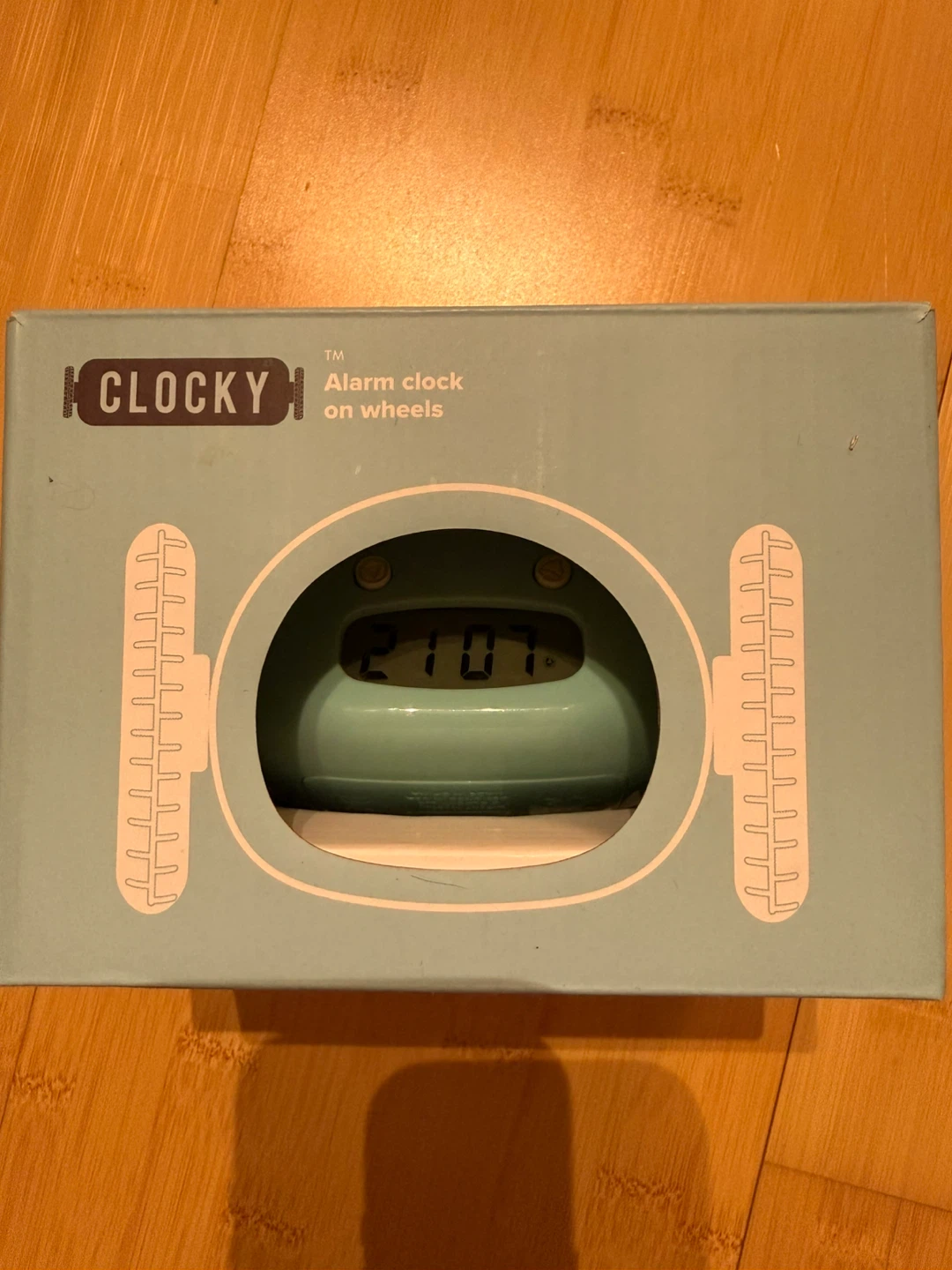 Like New "Clocky" Runaway Alarm Clock (Aqua) - photo 2