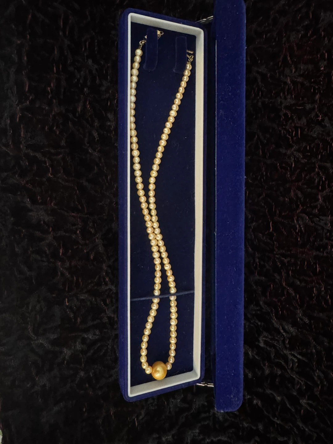 Gold Natural Pearl Necklace - photo 3