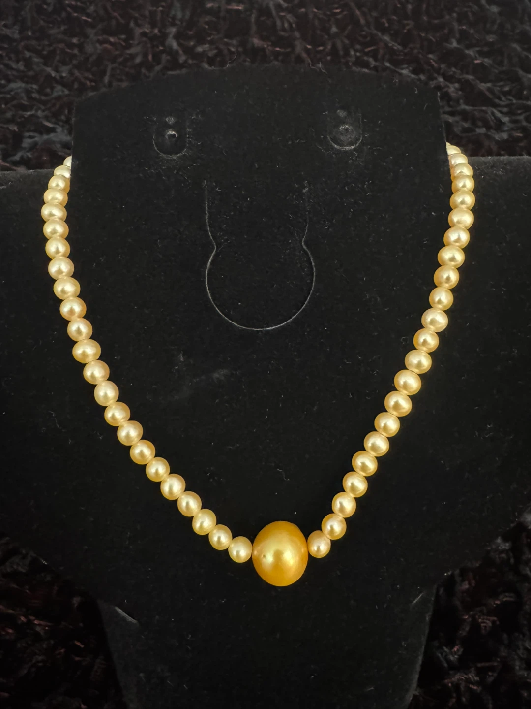 Gold Natural Pearl Necklace