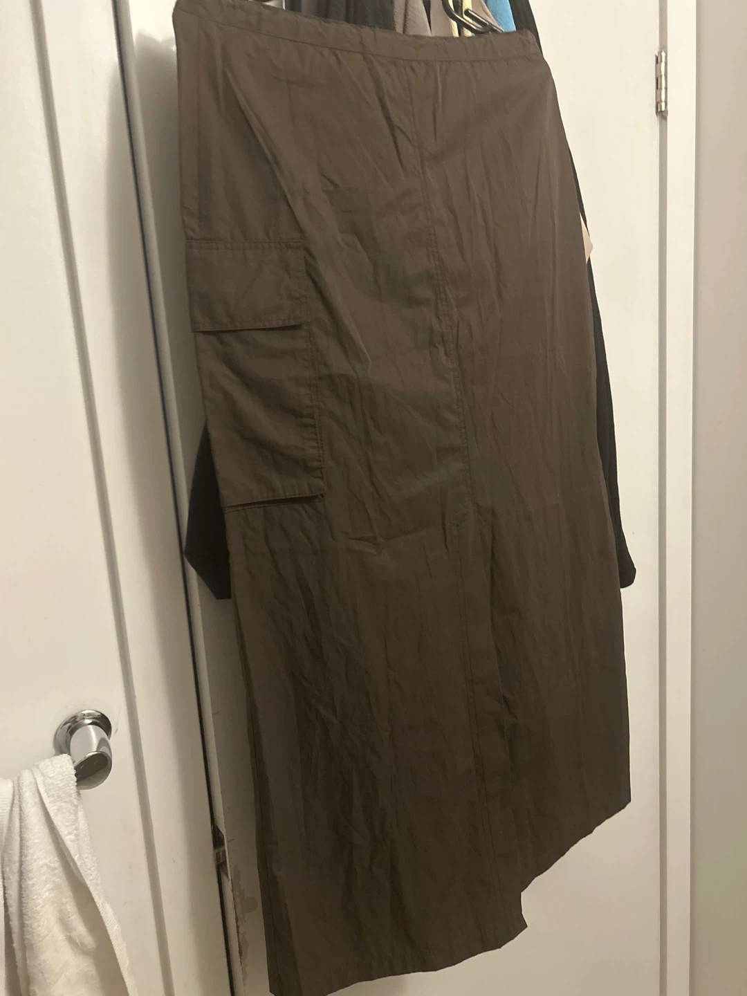 Brown Cargo Skirt