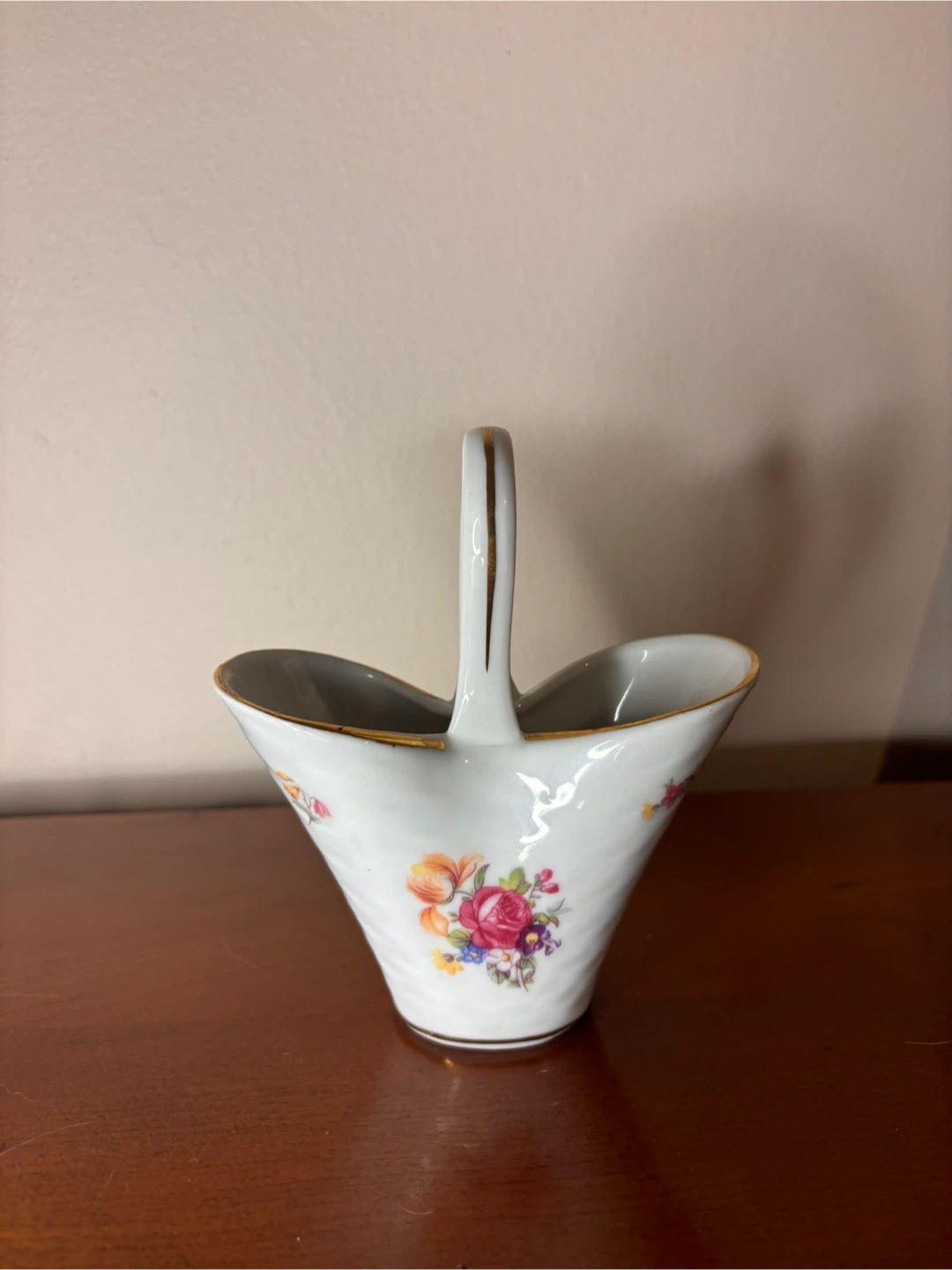 Vintage East German Porcelain Handled Basket - photo 3